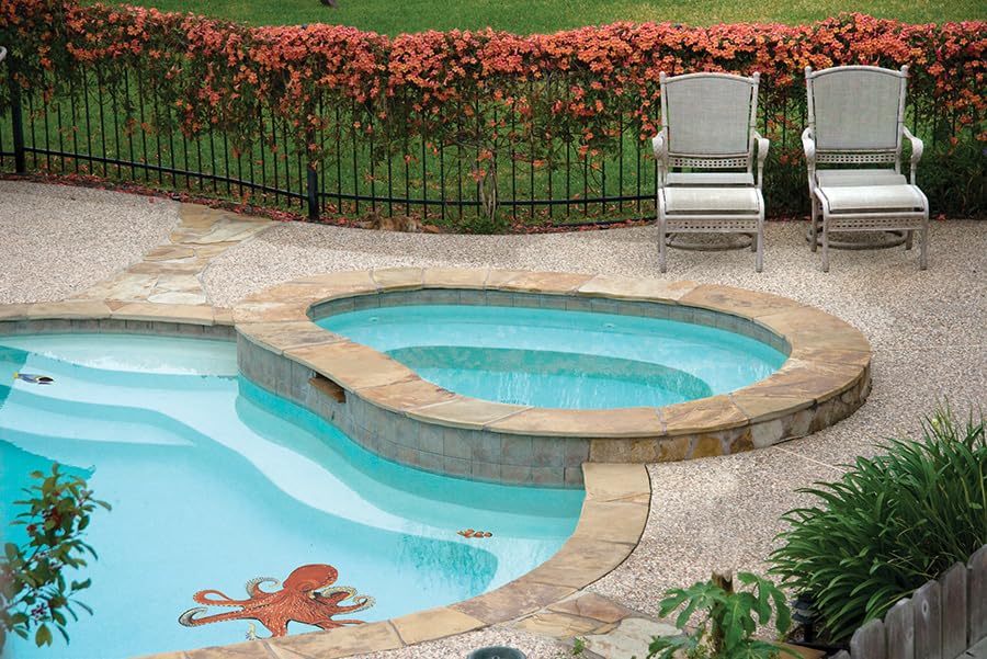 Octopus Porcelain Swimming Pool Mosaic Tile - 24