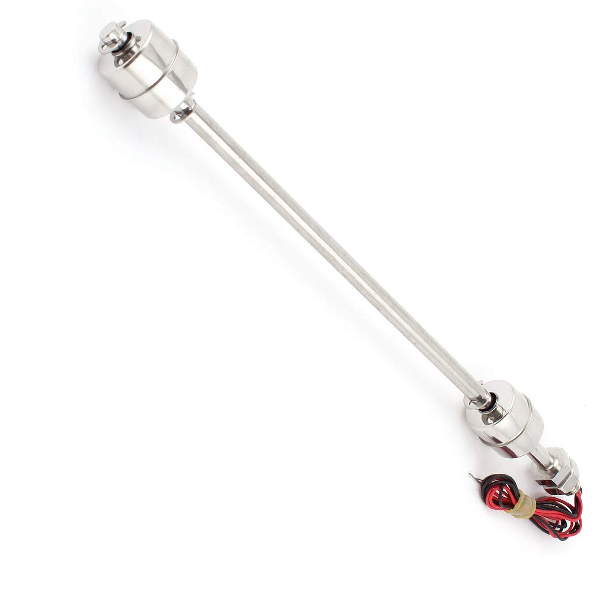300mm Mini Stainless Steel Water Level Sensor - Vertical Float Switch for Pumps, Tanks, and Aquariums | High Precision Liquid Detection for Home and Industrial Use