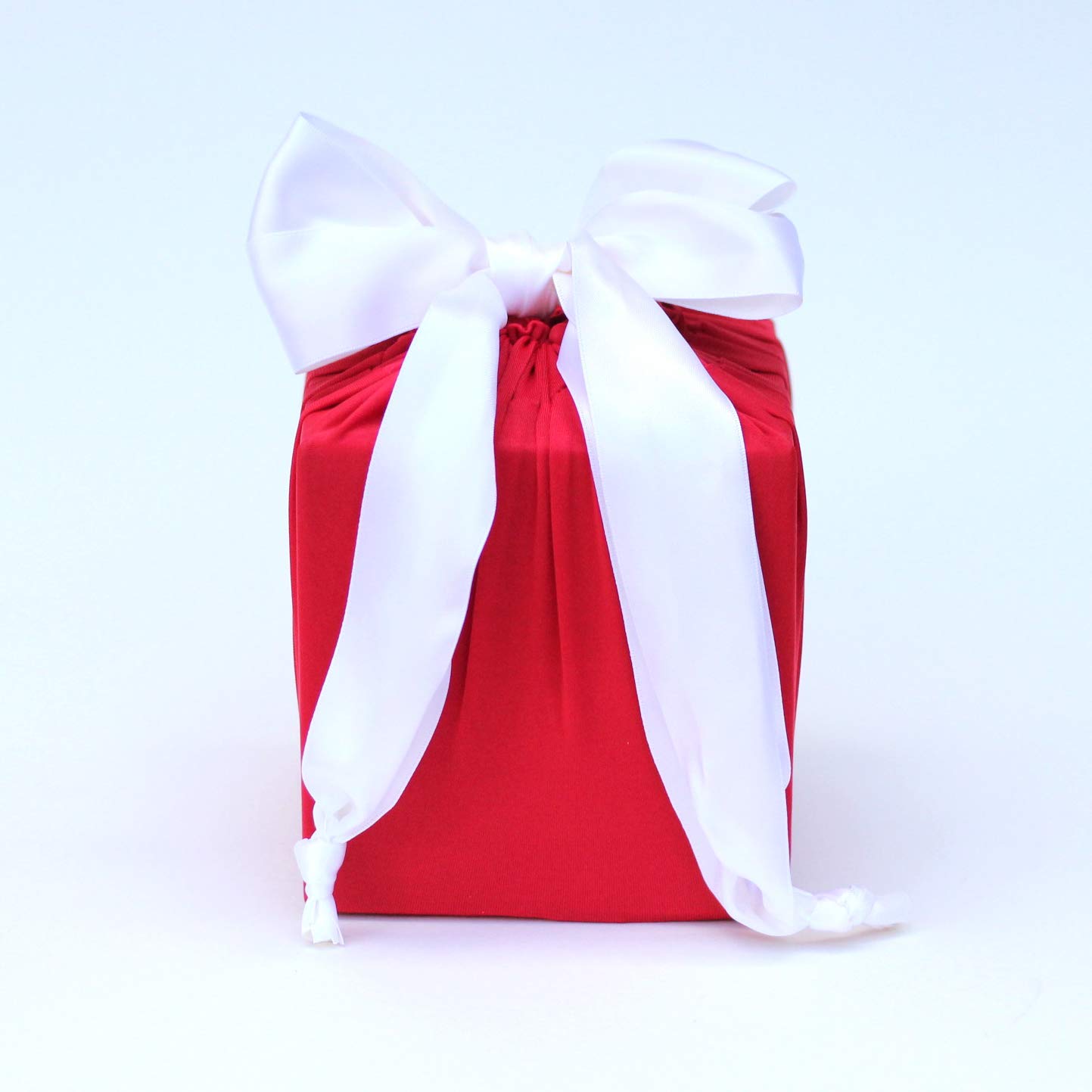 Eco-Friendly Reusable Gift Wrap for Christmas Presents - Classic Red Holiday Gift Wrapping Solution for Sustainable Celebrations