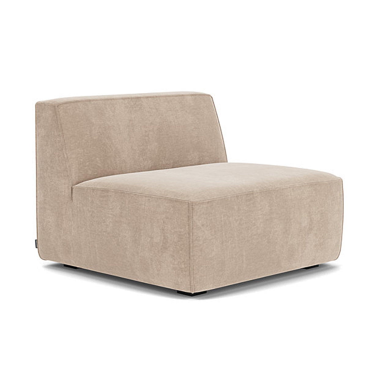 Modern Dane Fabric 1-Seater Modular Armless Sofa - Perfect for Small Spaces, Apartments & Contemporary Living Rooms