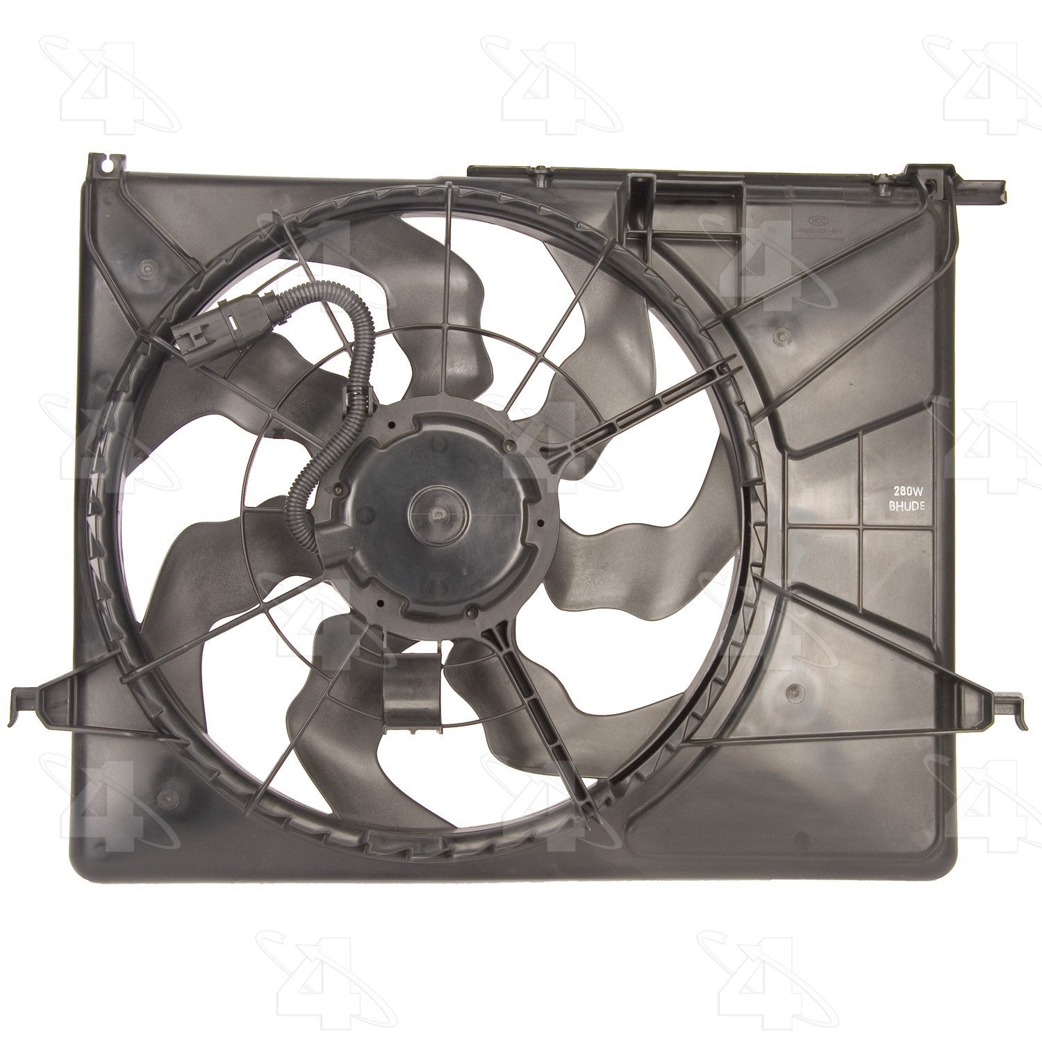 Four Seasons 75655 Radiator Fan Motor Assembly - Replacement for Car Cooling System - Perfect for Overheating Prevention & Engine Temperature Control - Ideal for DIY Auto Repair & Vehicle Maintenance