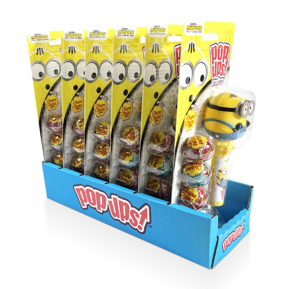 Minions Flix Candy Pop Up Blister Card - 1.26oz (6 Count) Box | Fun Movie Snacks for Kids Birthday Parties & Family Movie Nights