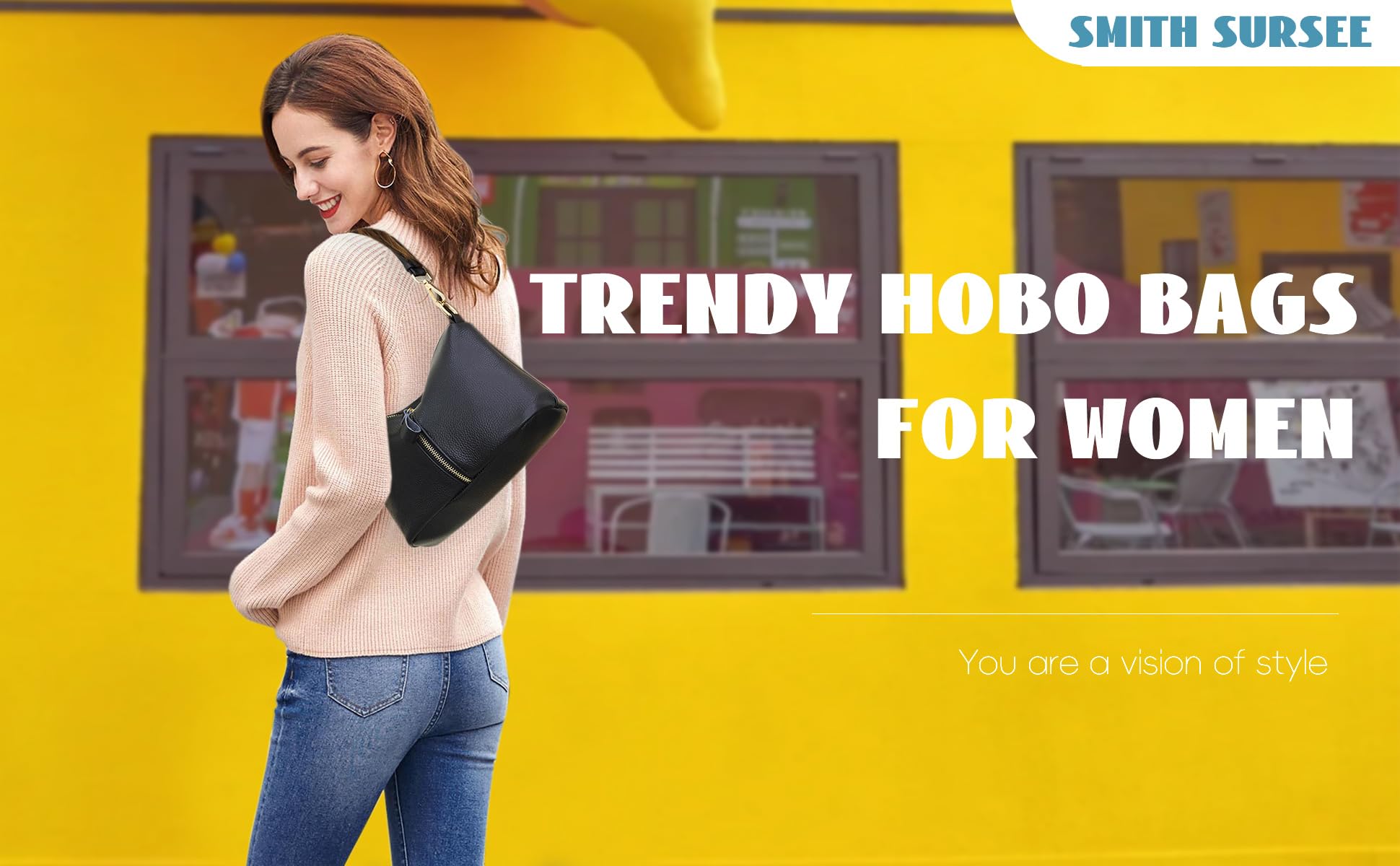 Genuine Leather Hobo Bags for Women - Small Crossbody Purse with 2 Adjustable Straps, Shoulder Bag & Tote Handbag | Perfect for Work, Travel & Everyday Use