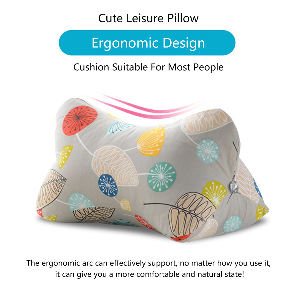 **Comfortable Reading Pillow with Neck Support - Soft Stuffed Backrest Cushion for Reading, Relaxing in Bed, Chair, Car Seat or Sofa (J-554530cm) - Perfect for Book Lovers & Travel Comfort**