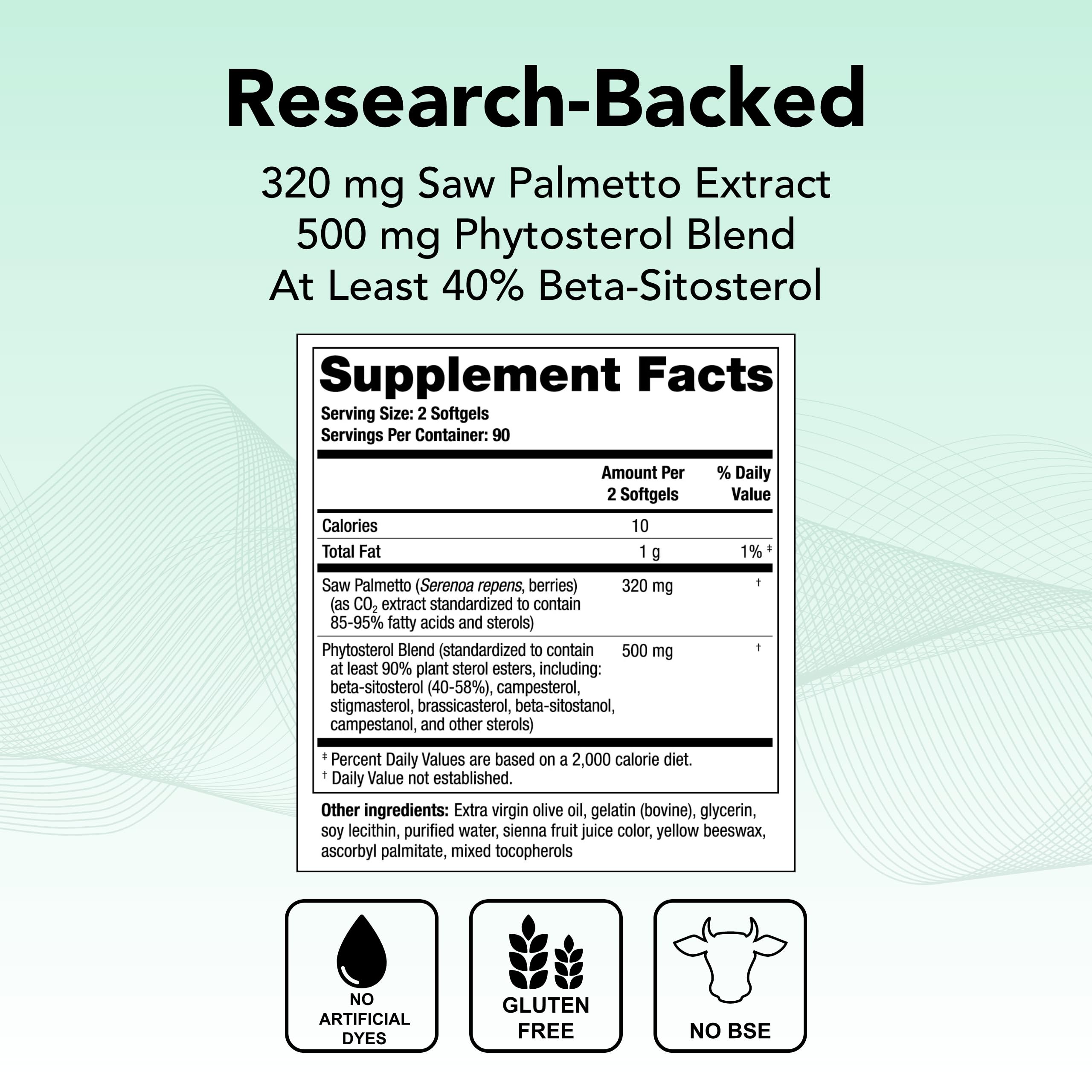 Theralogix Prostate SR Saw Palmetto & Beta-Sitosterol Supplement for Men - Supports Urinary Tract & Prostate Health - 90-Day Supply (180 Softgels) - NSF Certified - Ideal for Nighttime Urinary Comfort & Active Lifestyles