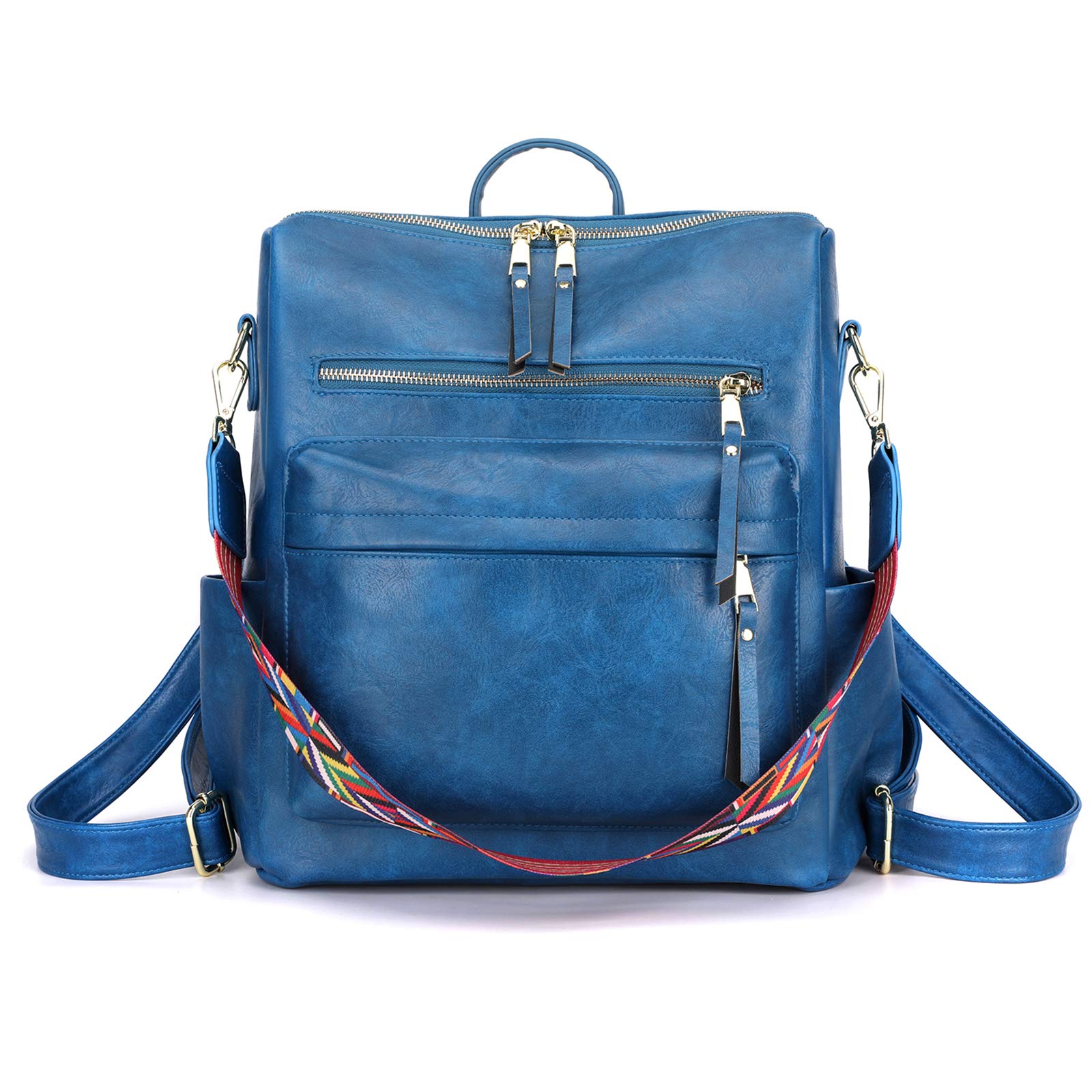 Stylish Women's PU Leather Backpack Purse - Convertible Shoulder Bag & Multipurpose Travel Handbag for Work, College & Daily Commute