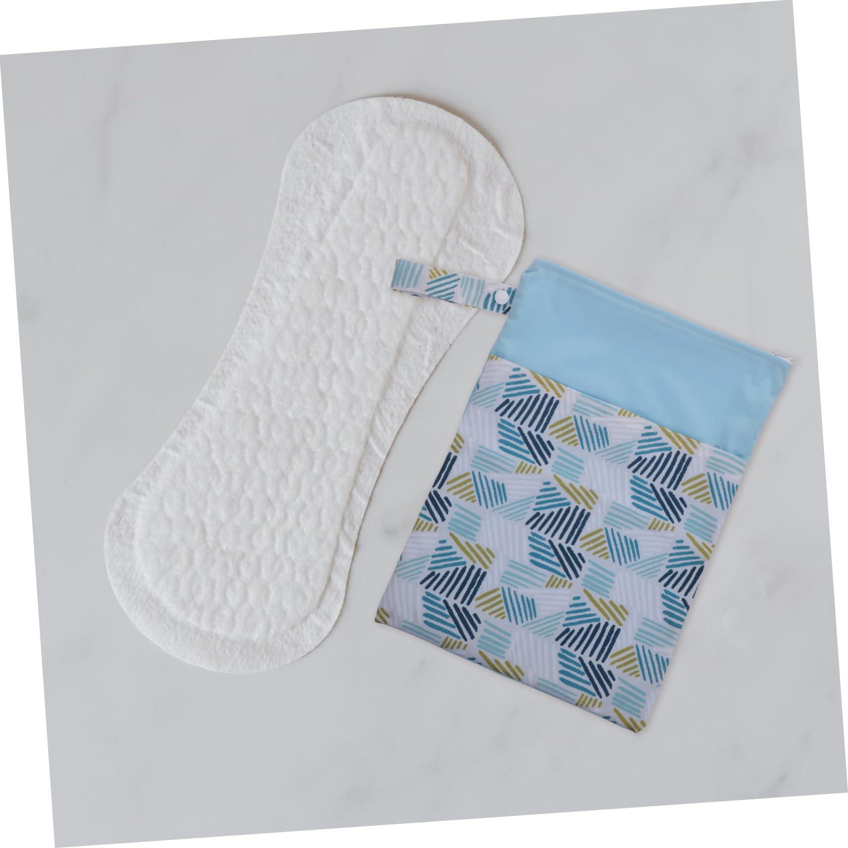 6-Pack Large Waterproof Travel Makeup Organizer Bags with Zipper - Blue Nappy Wet Dry Storage Pouches for Diapers, Cosmetics & Essentials | Perfect for Moms, Travel & Daily Organization