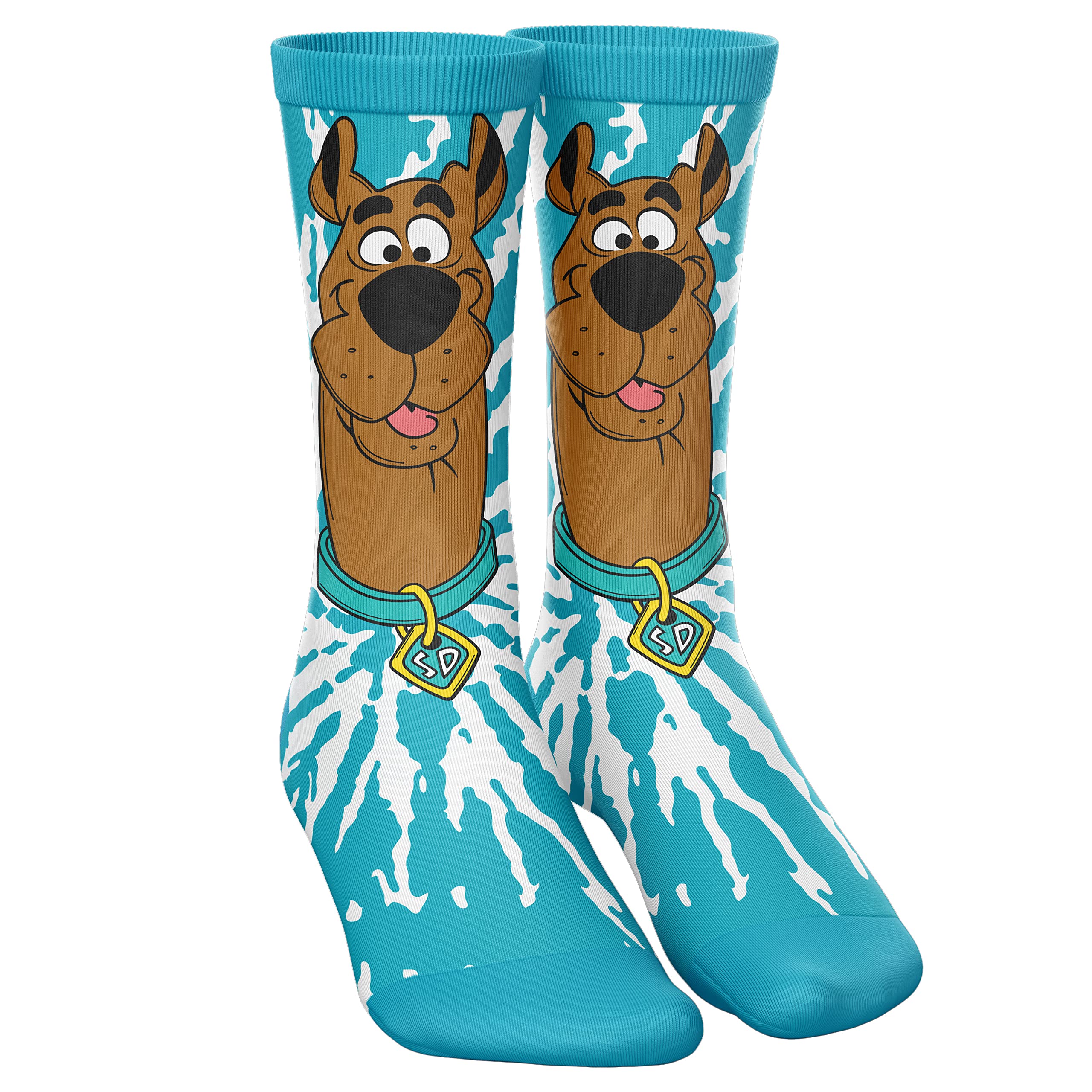 Scooby-Doo Men's 3-Piece Lounge Set - Tie Dye T-Shirt, Pants & Socks with Scooby Snacks Print (Sizes S-XL) | Cozy Pajama Outfit for Cartoon Fans, Sleepwear & Casual Home Wear