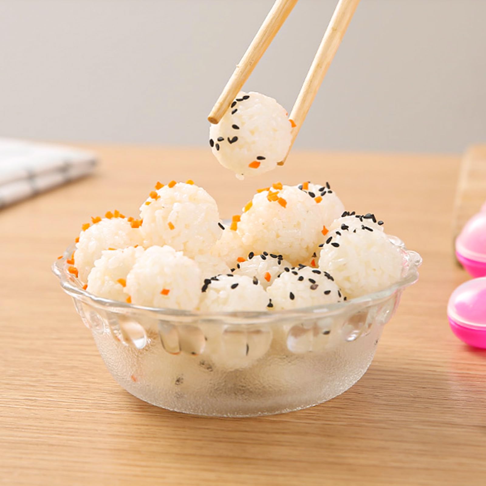 2Pcs Japanese Onigiri Mold Set - DIY Sushi Rice Ball Maker, Chocolate Mold & Nigiri Press Kit with Mini Rice Paddle - Perfect for Bento Box, Kids Lunch, Picnic & Home Cooking
