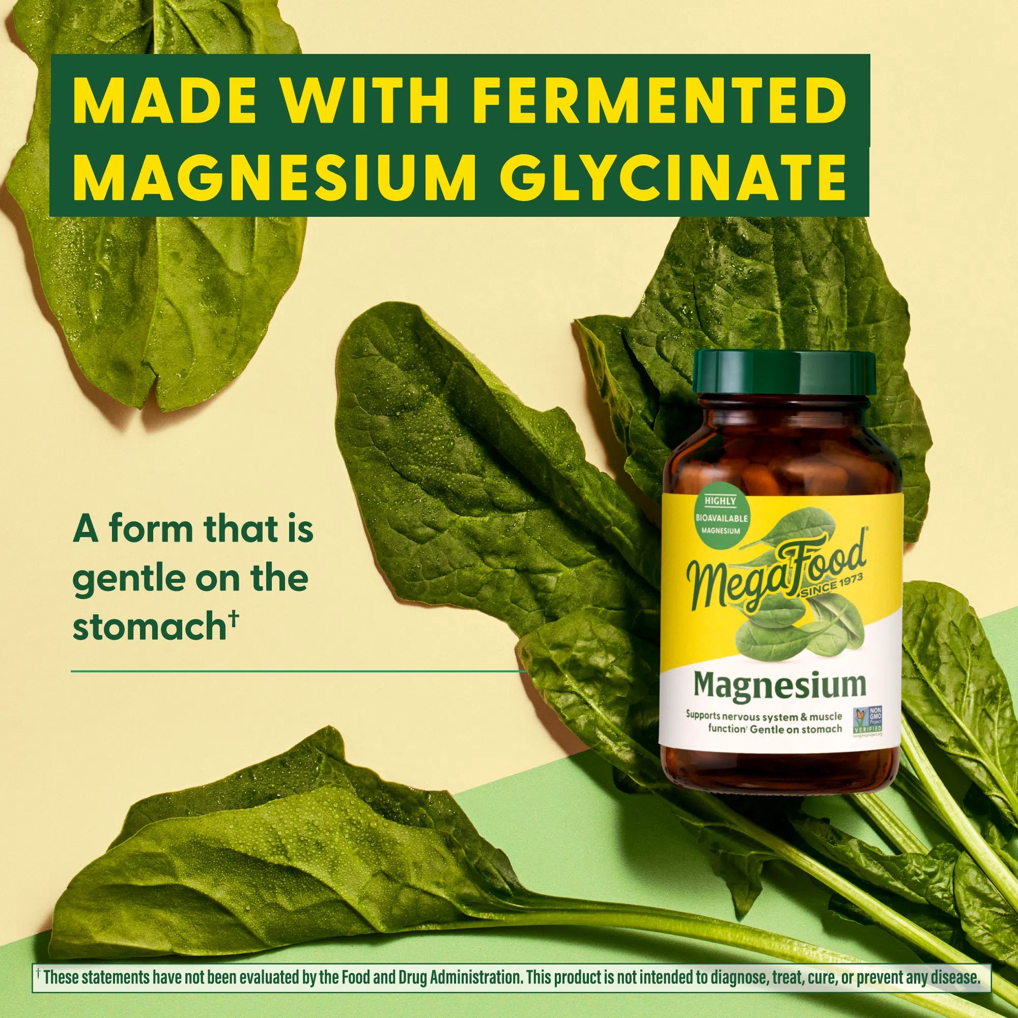 MegaFood Magnesium Supplement for Stress Relief & Sleep Support - Vegan, Non-GMO, Whole Food Nutrition - Supports Muscle Relaxation & Heart Health - Ideal for Daily Wellness & Relaxation Routines