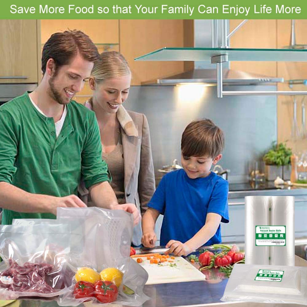 100 Pack 4mil 6x10 Inch BPA Free Vacuum Sealer Bags for Food Storage - Heavy Duty, Pre-Cut, Sous Vide Safe, Universal Design - Perfect for Meal Prep, Freezing, Sous Vide Cooking & Long-Term Food Preservation