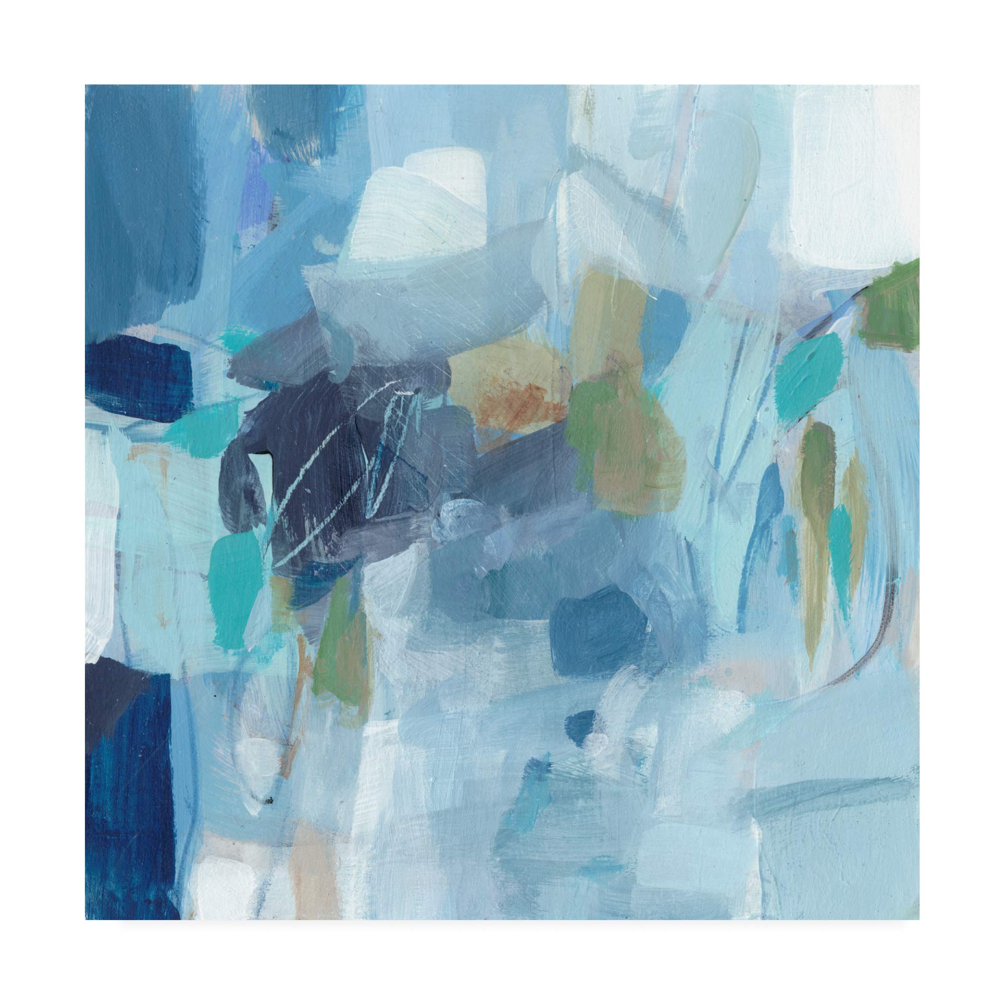 Trademark Fine Art 'Waiting in Line' by Christina Long - 18x18 Inch Canvas Wall Art - Perfect for Living Room, Bedroom & Office Decor