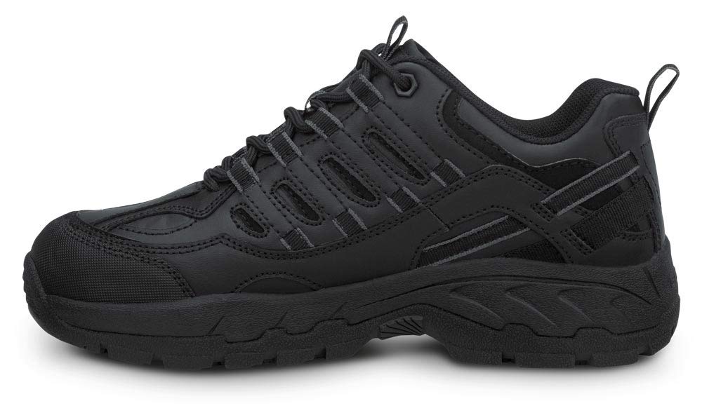 SR Max Carbondale Men's Black Athletic Soft Toe Slip Resistant Work Shoes - Comfortable & Durable for Construction, Warehouse & Outdoor Jobs