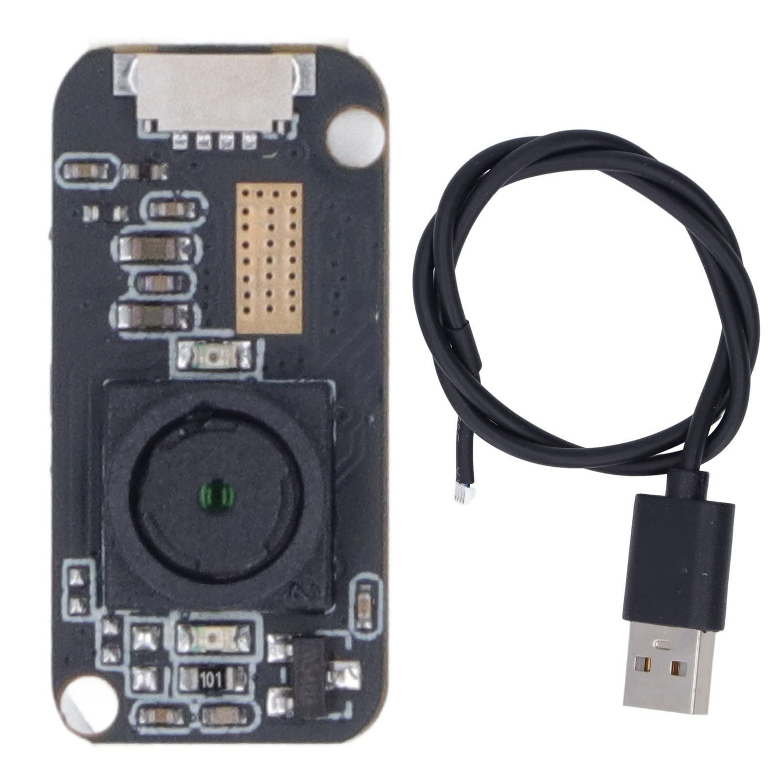 Mini USB Camera Module with Built-in Macro & Infrared Lens - HD Video Webcam Board with USB Cable for PC, Laptop, Security Monitoring and Close-up Inspection