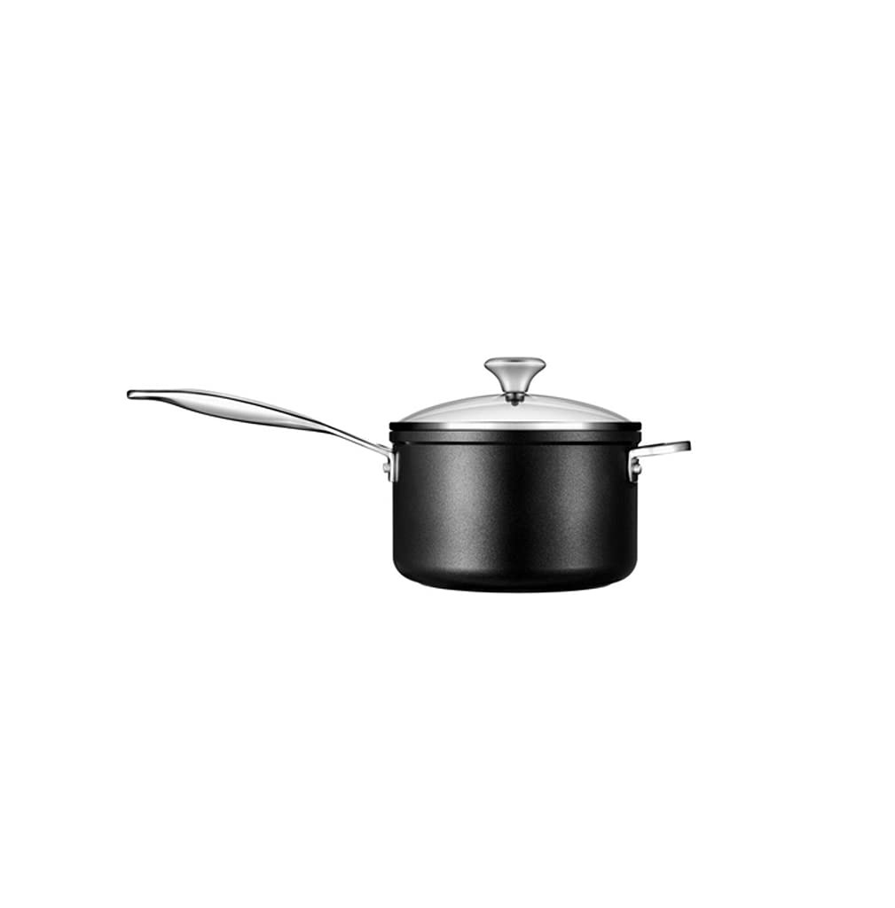 Le Creuset 3 qt. Toughened Nonstick PRO Saucepan with Glass Lid - Premium Cookware for Sauces, Stews & Pasta - Perfect for Home Chefs & Professional Kitchens