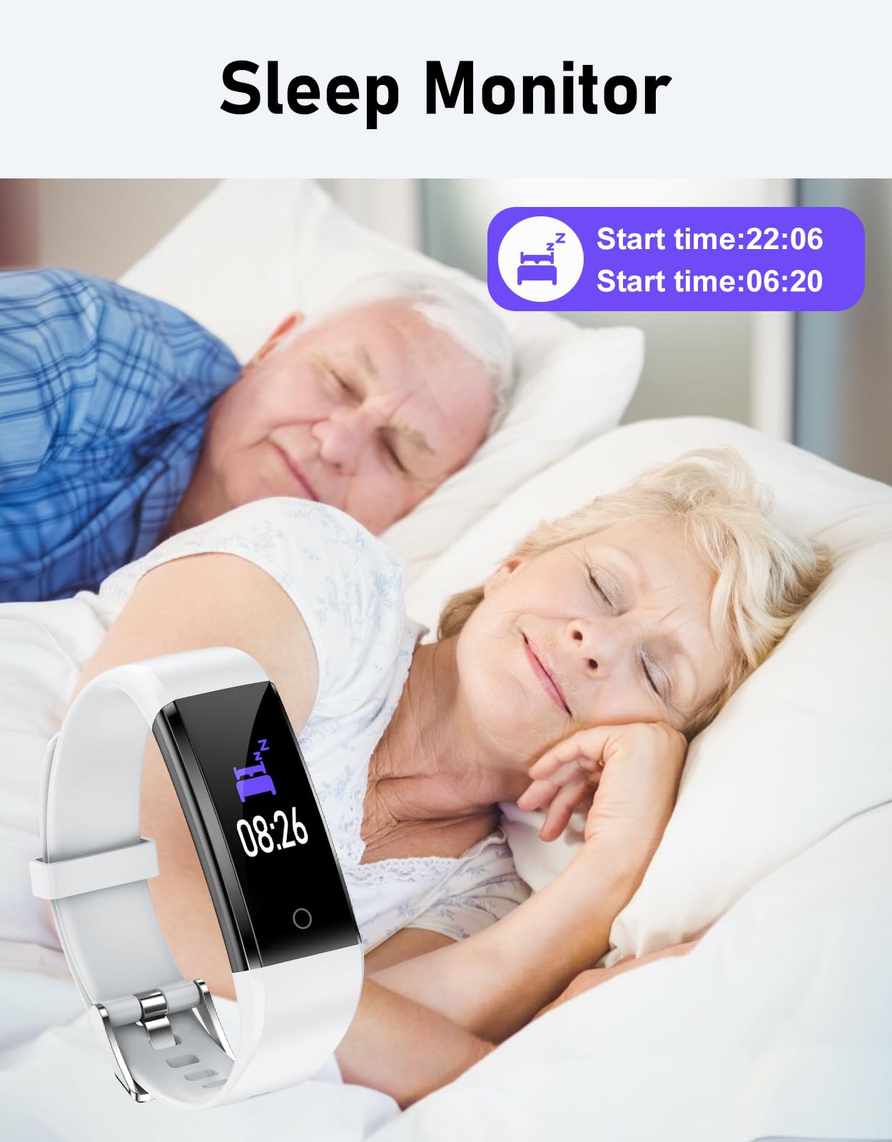 GRV Pedometer Watch - Step Counter, Calorie Tracker & Sleep Monitor for Walking, Running - No Bluetooth/App Needed - Fitness Tracker for Men & Women - Perfect for Gym, Hiking & Daily Activity Tracking