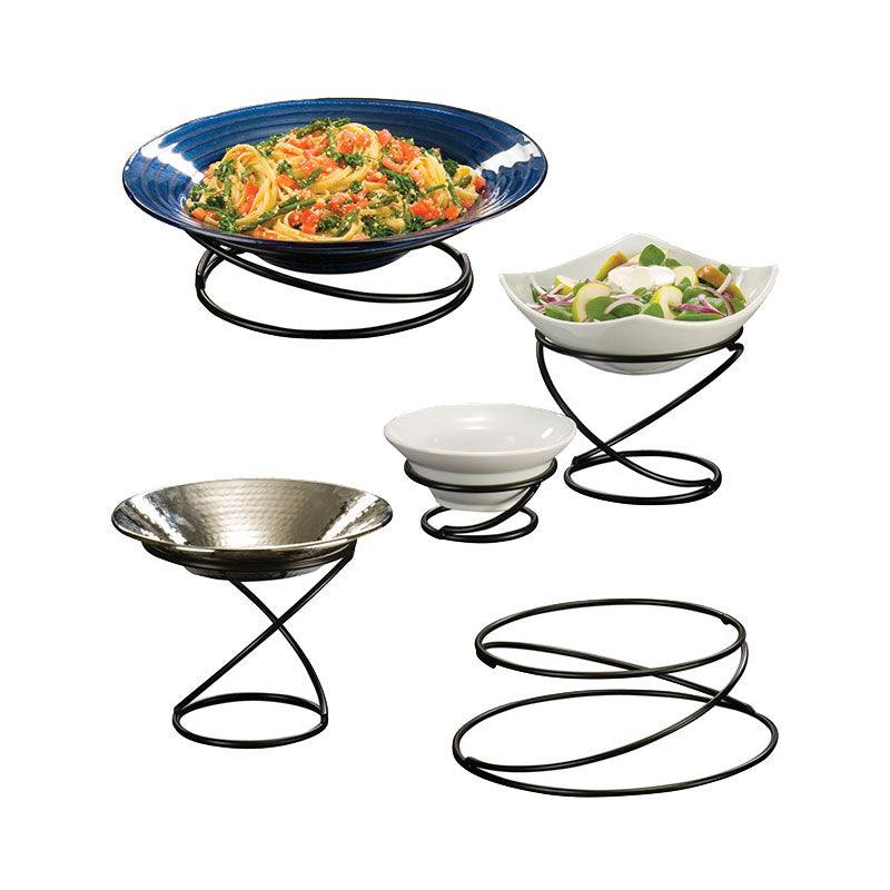 American Metalcraft LWUS1041 Black Wrought Iron Riser Stand - Heavy Duty Display Stand for Cakes, Cupcakes & Desserts - Perfect for Bakeries, Restaurants & Home Kitchen Decor