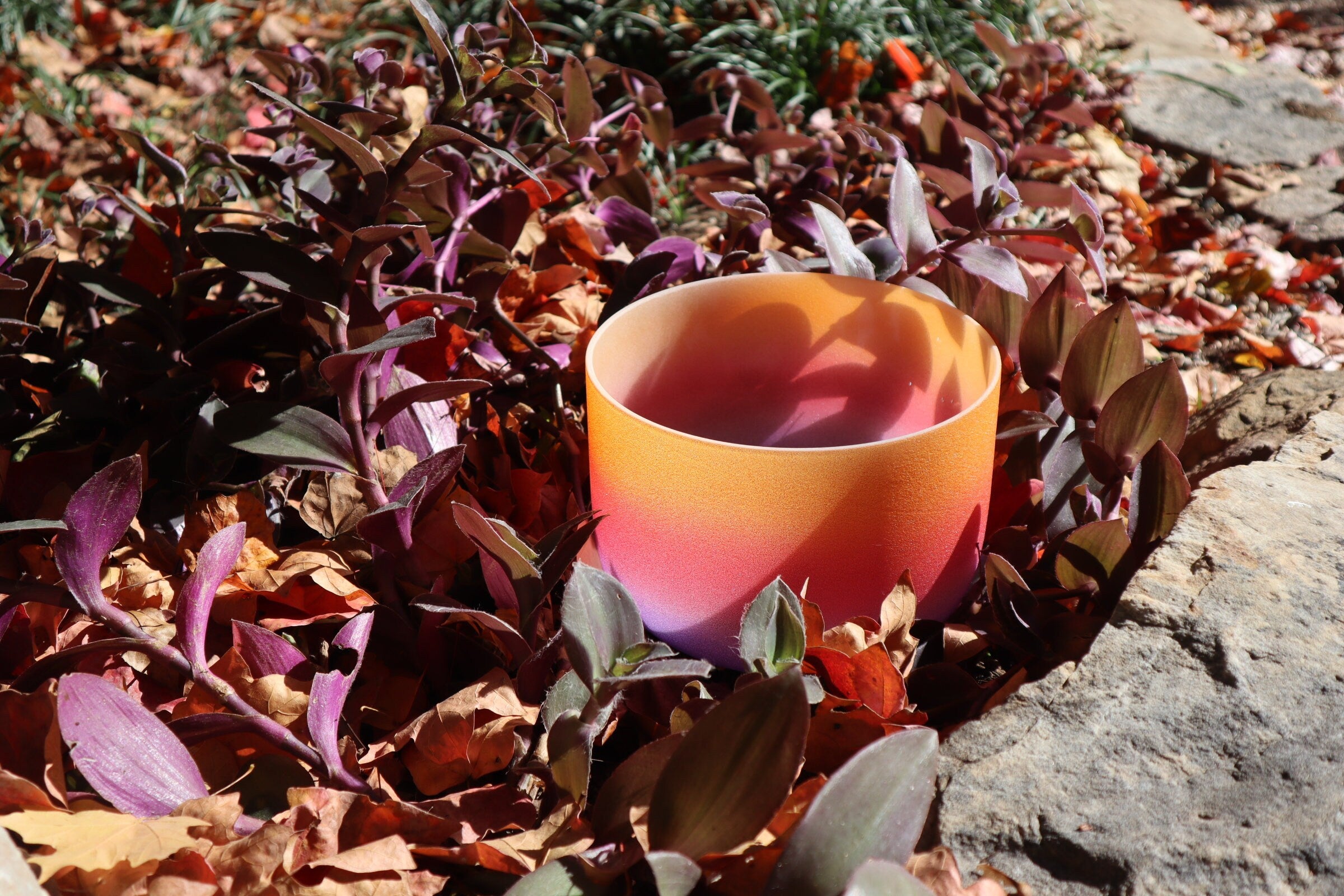 432Hz Solar Plexus Chakra Crystal Singing Bowl Set with Mallet & Carry Case - 8