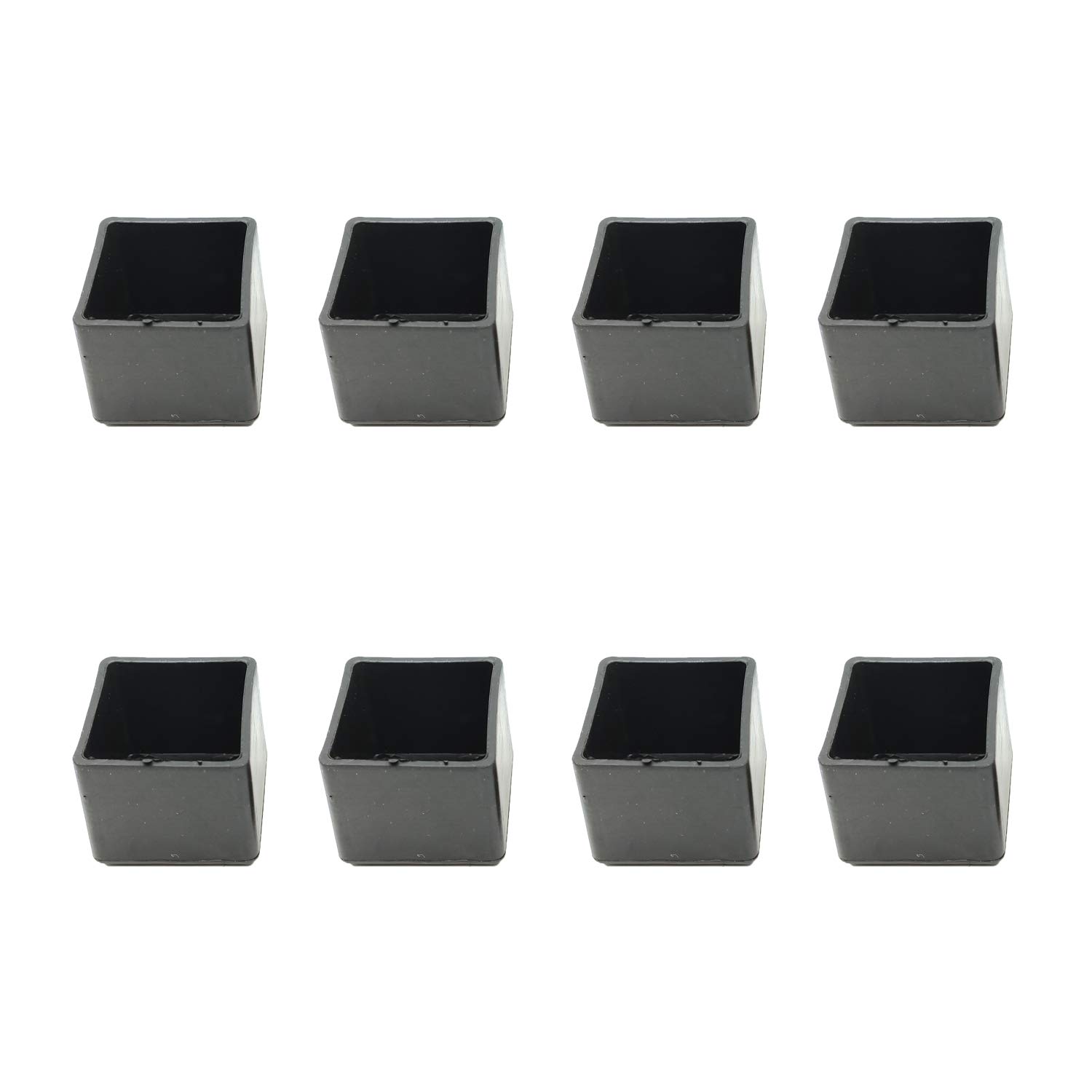 Addlike 8-Pack Chair Leg Floor Protectors - 25x25mm/1x1 Square Chair Leg Caps - Non-Slip Furniture Pads for Hardwood Floors & Tile - Protect Your Floors from Scratches & Noise