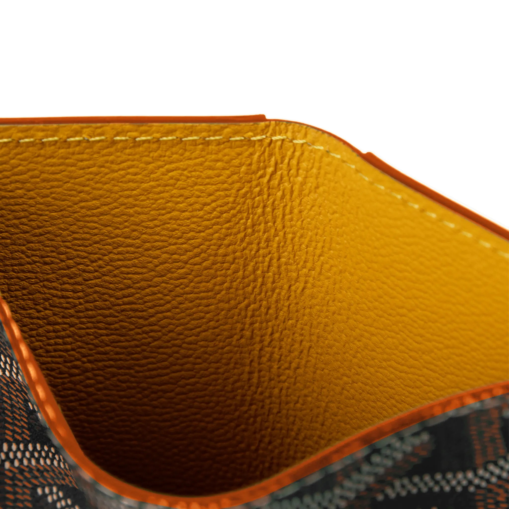 Goyard Saint Pierre Card Wallet in Black & Tan - Premium Leather Card Holder for Men & Women - Perfect for Travel, Business & Everyday Use