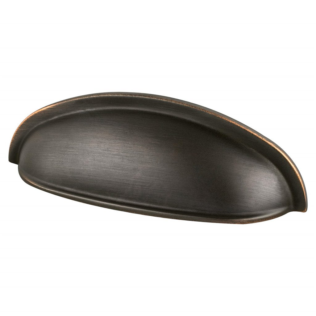 Berenson Vibrato 3 Cup Pull in Verona Bronze - Elegant Cabinet Hardware for Kitchen & Bathroom Renovation
