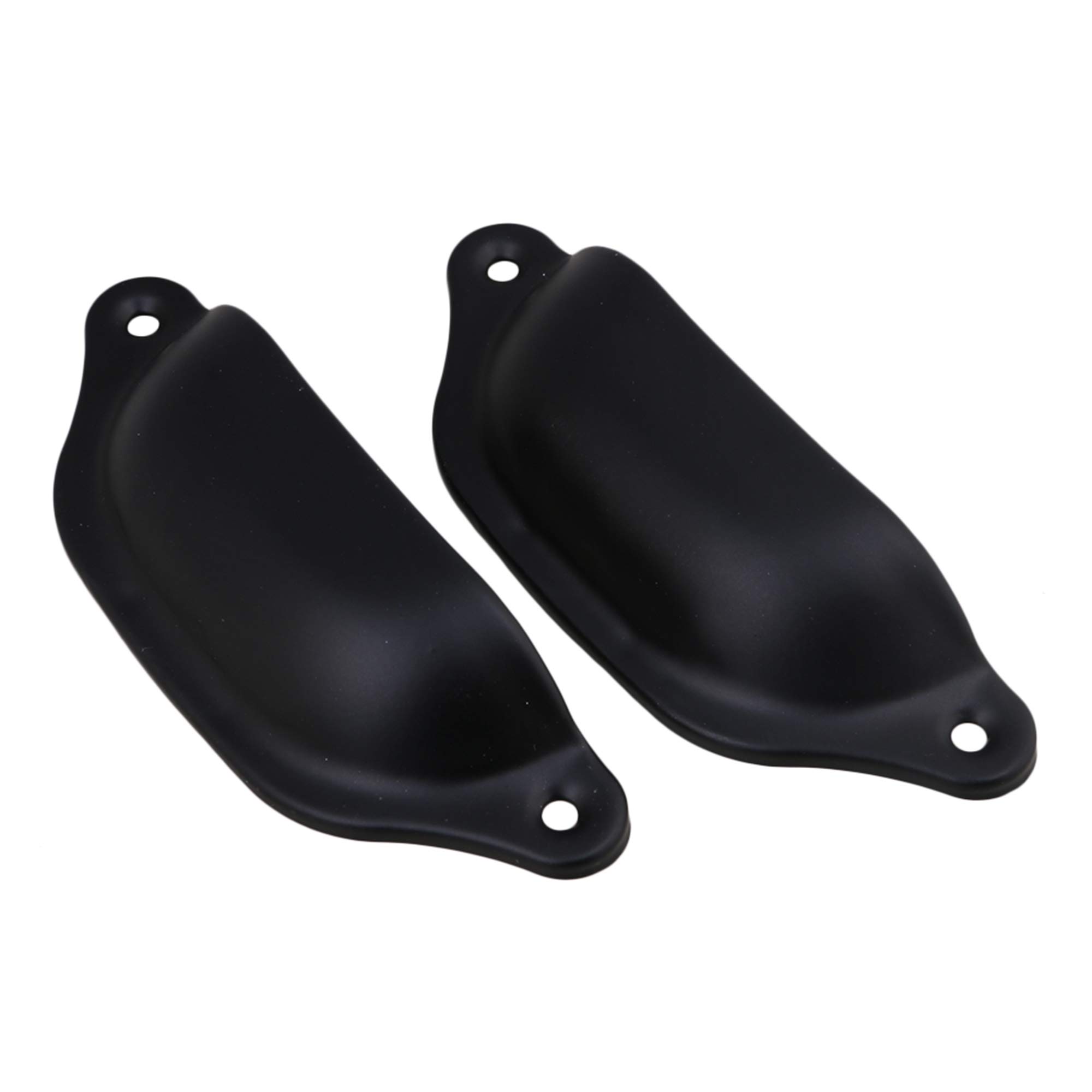 Vintage Black Shell Shape Cabinet Drawer Pulls and Knobs with Screws - Pack of 20 - Decorative Hardware for Kitchen, Bathroom, Dresser & Furniture Restoration