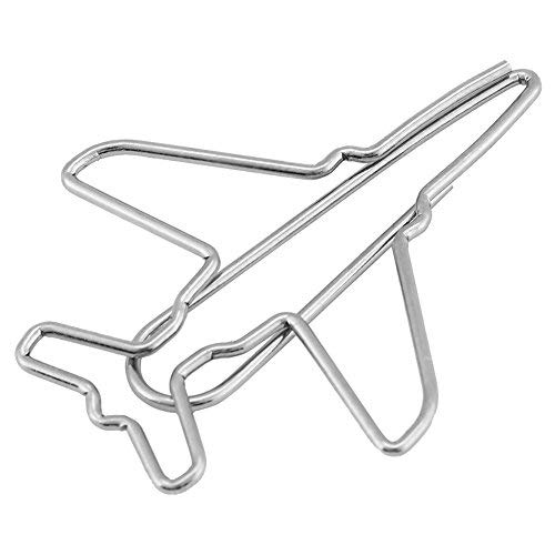 Hilitand 10pcs Cute Airplane Shaped Paper Clips - Colorful Office & School Supplies, Fun Bookmarks, Planner Clips for Organizing, Great Gift Idea for Students & Colleagues - Perfect for Notebooks, Journals, Files & DIY Projects