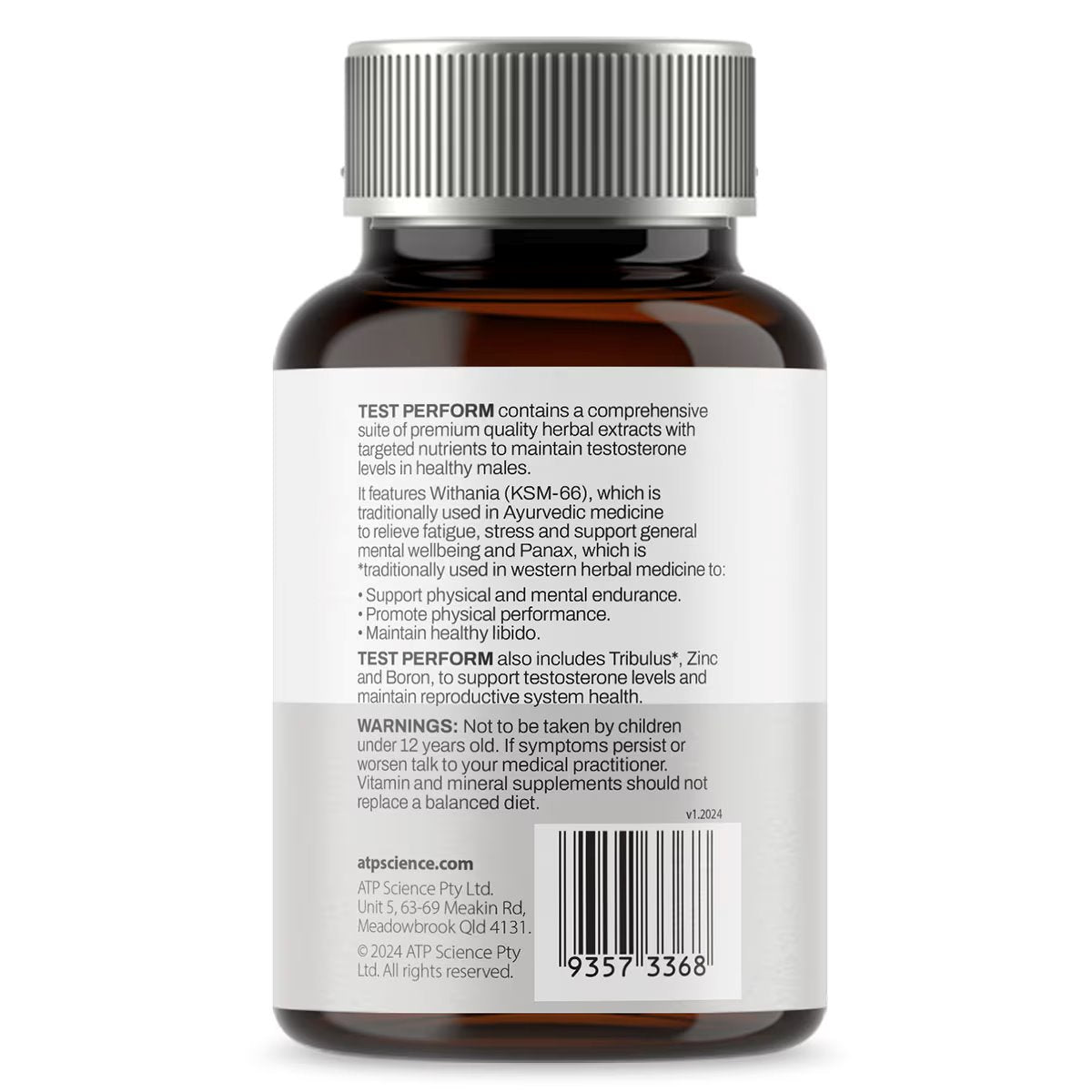 ATP Science Test Performance Booster - Natural Energy & Focus Supplement for Athletes & Students - Enhance Mental Clarity & Physical Endurance - Perfect for Workouts, Exams & High-Pressure Situations