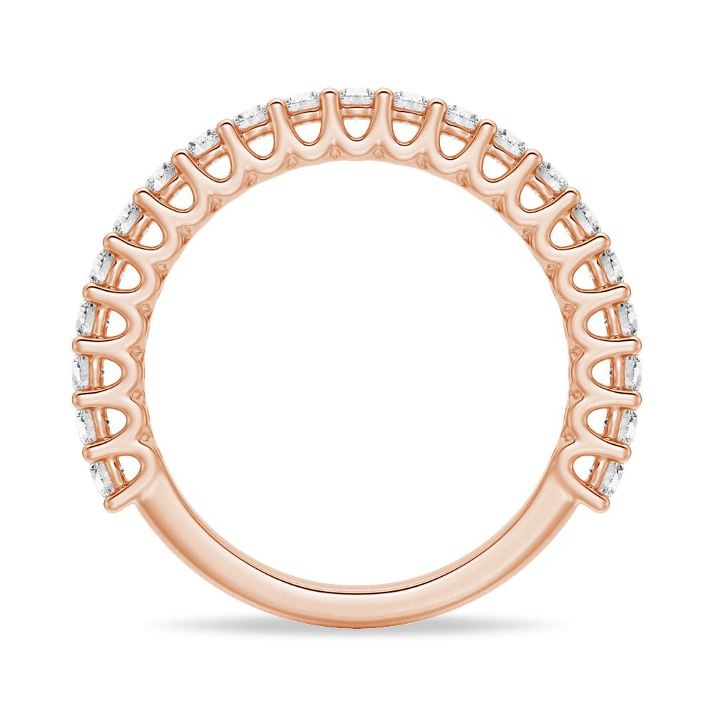 Round Cut Moissanite Half Eternity Wedding Band Ring for Women - Perfect for Anniversary, Engagement, or Bridal Jewelry Gift