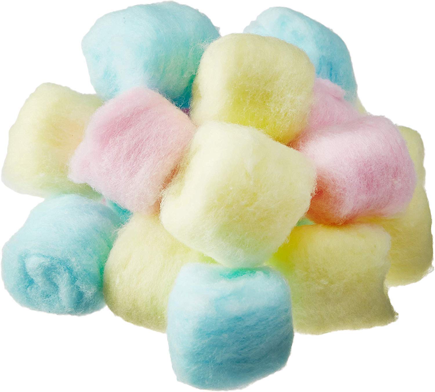 NUVO MEDSURG Multicolor Cotton Balls - 200 Pcs for Nail Polish Remover, Makeup Removal, Skincare, Baby Care & Arts & Crafts | Soft & Gentle for Face, Hands & DIY Projects