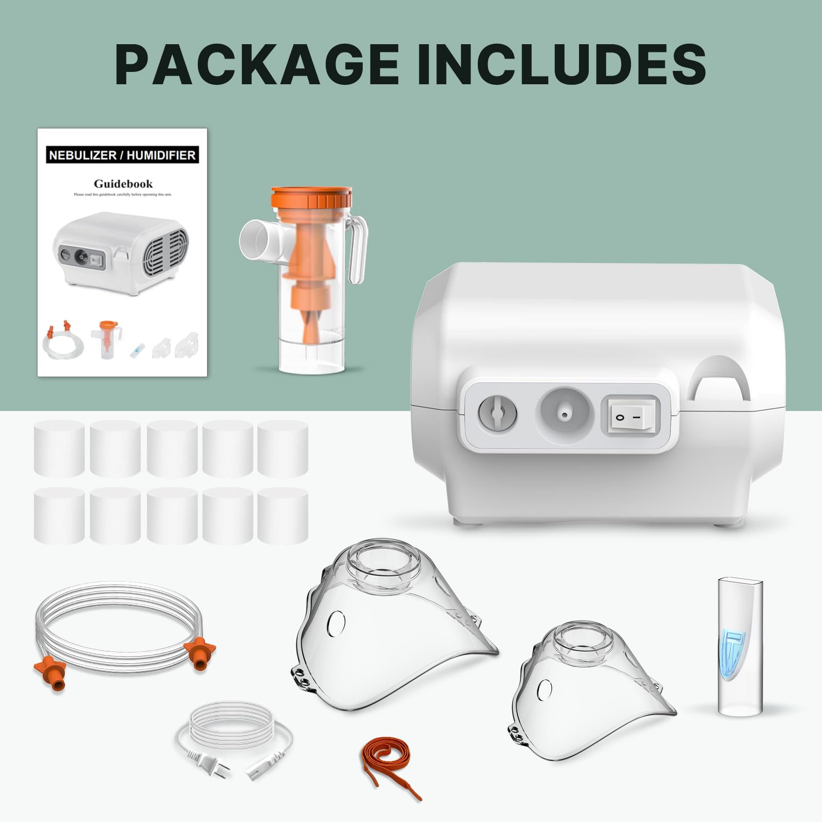 Portable Nebulizer Machine for Adults & Kids - Quiet Compressor Nebulizer with Complete Kit for Asthma, COPD & Respiratory Relief - Perfect for Home, Travel & Emergency Use