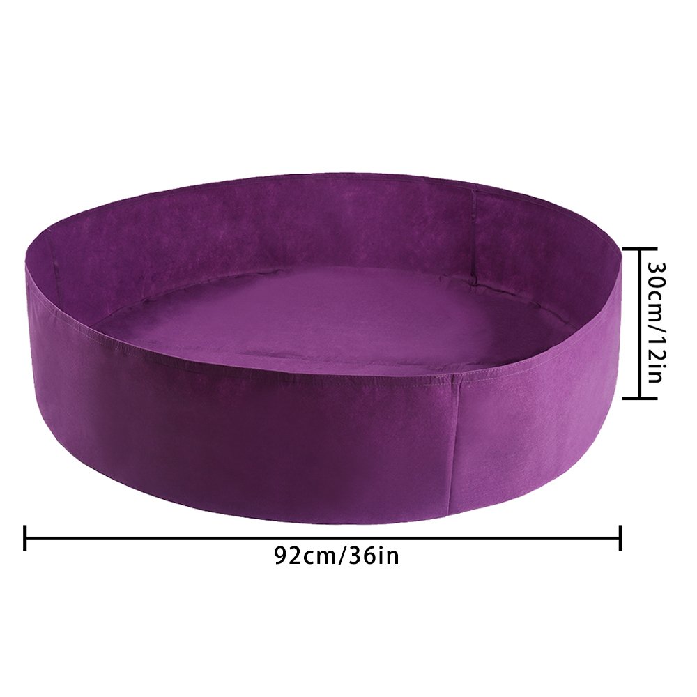 50 Gallon Round Fabric Grow Bag for Plants, Flowers & Vegetables - Breathable Garden Plant Bed, Raised Planting Container - Ideal for Indoor/Outdoor Gardening, Balcony & Patio Use