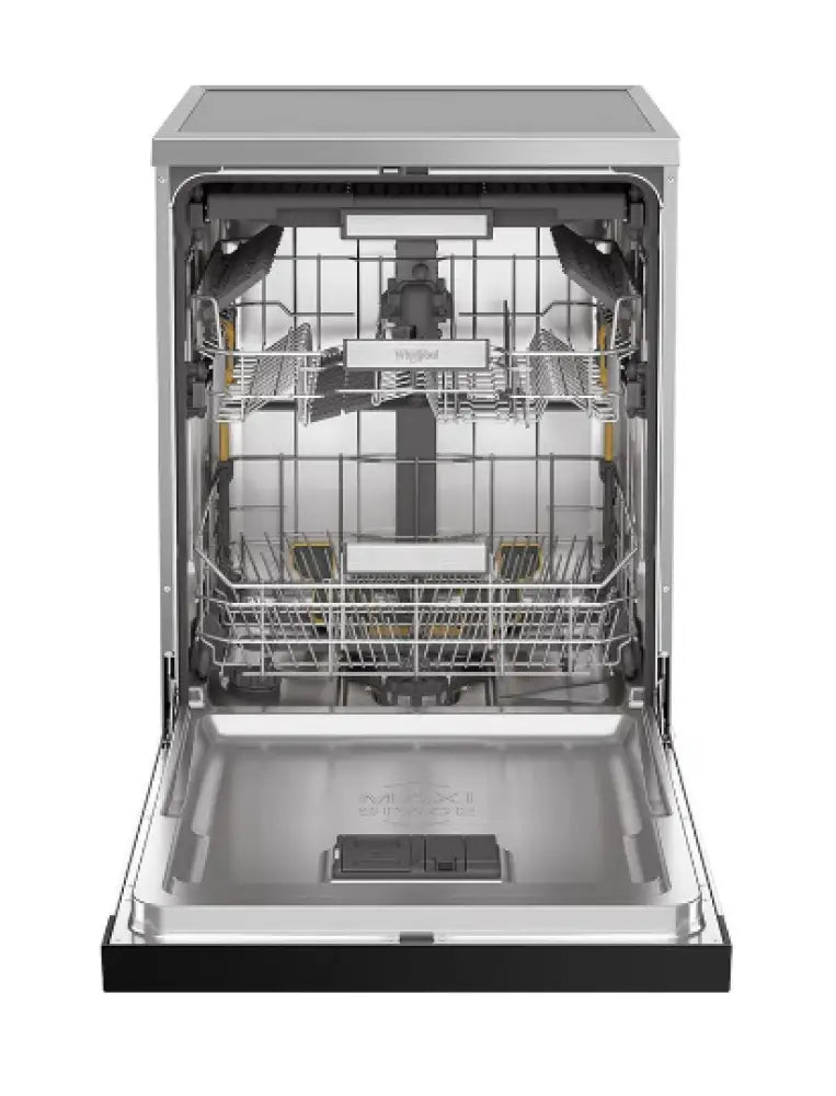 Whirlpool WDFS3R4PIXAU 14 Place Setting Freestanding Dishwasher with Power Clean Maxi Tub - Stainless Steel Finish for Modern Kitchens | Perfect for Large Families & Entertaining Guests