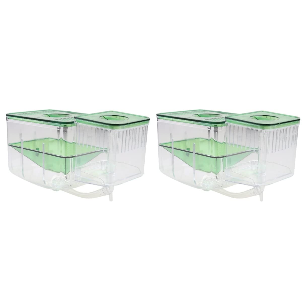 Balacoo 2-Pack Clear Acrylic Aquarium Fry Box - Breeding & Isolation Tank for Baby Fish | Perfect for Fish Tank Breeding, Quarantine & Safe Fry Development