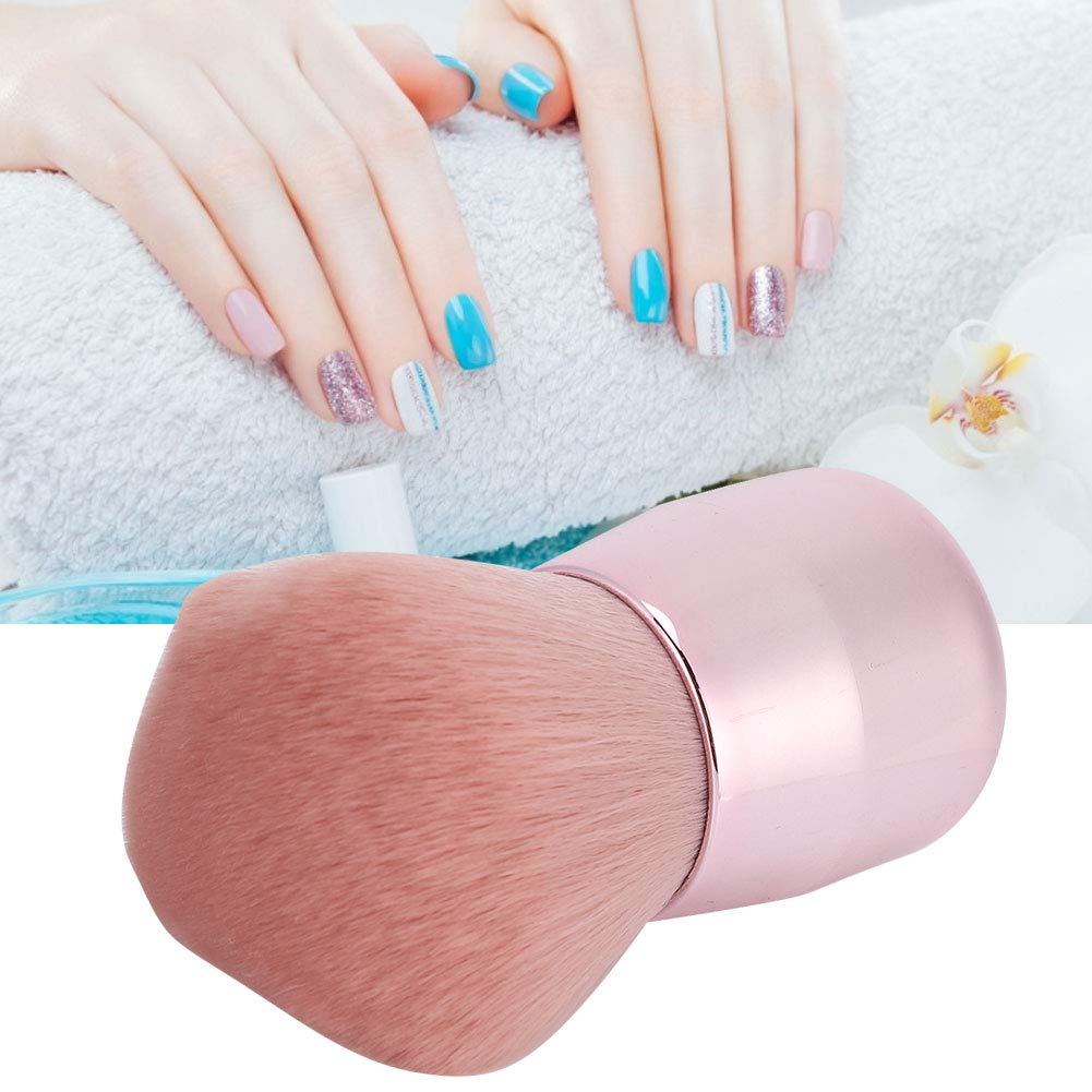 **Professional Nail Dust Brush - Fluffy Cleaning Brush for Gel & Acrylic Nails, Manicure & Nail Art - Dust Remover & Dip Brush for Salon & Home Use**