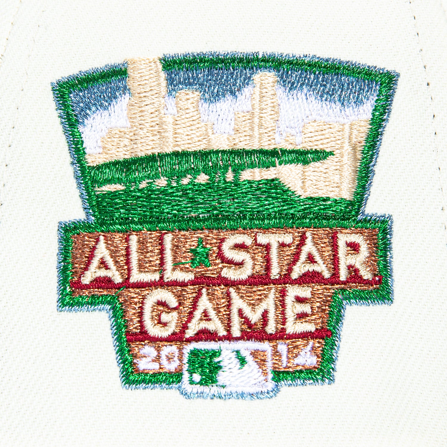 New Era 59Fifty Minnesota Twins 2014 All Star Game Patch Snapback Hat - White, Brown, Metallic Copper, Kelly Green | MLB Baseball Cap for Men & Women | Game Day, Sports Fan Gift, Streetwear Fashion