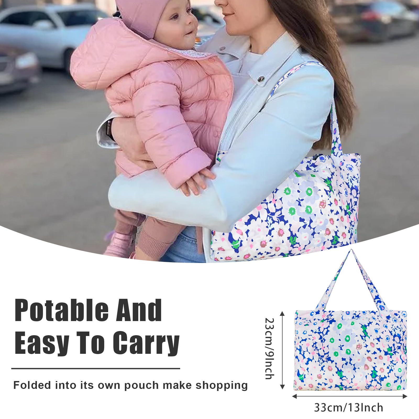 Floral Shopping Cart Cover & High Chair Cover - Portable 2-in-1 Baby Safety Harness with Clear Phone Pouch | Perfect for Grocery Stores, Restaurants & Travel