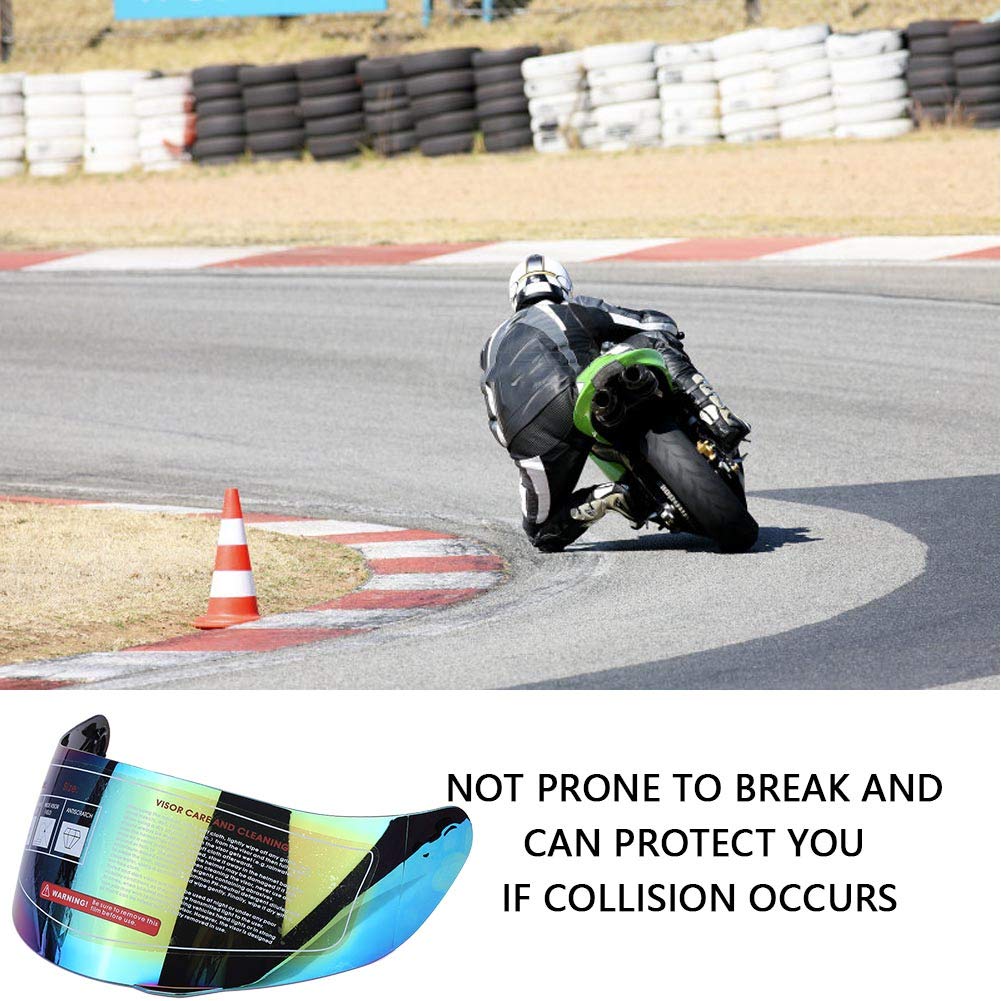 Aramox Universal Motorcycle Helmet Visor Lens - AGV K5 K3SV Replacement for Full Face Helmets - Riding Protection