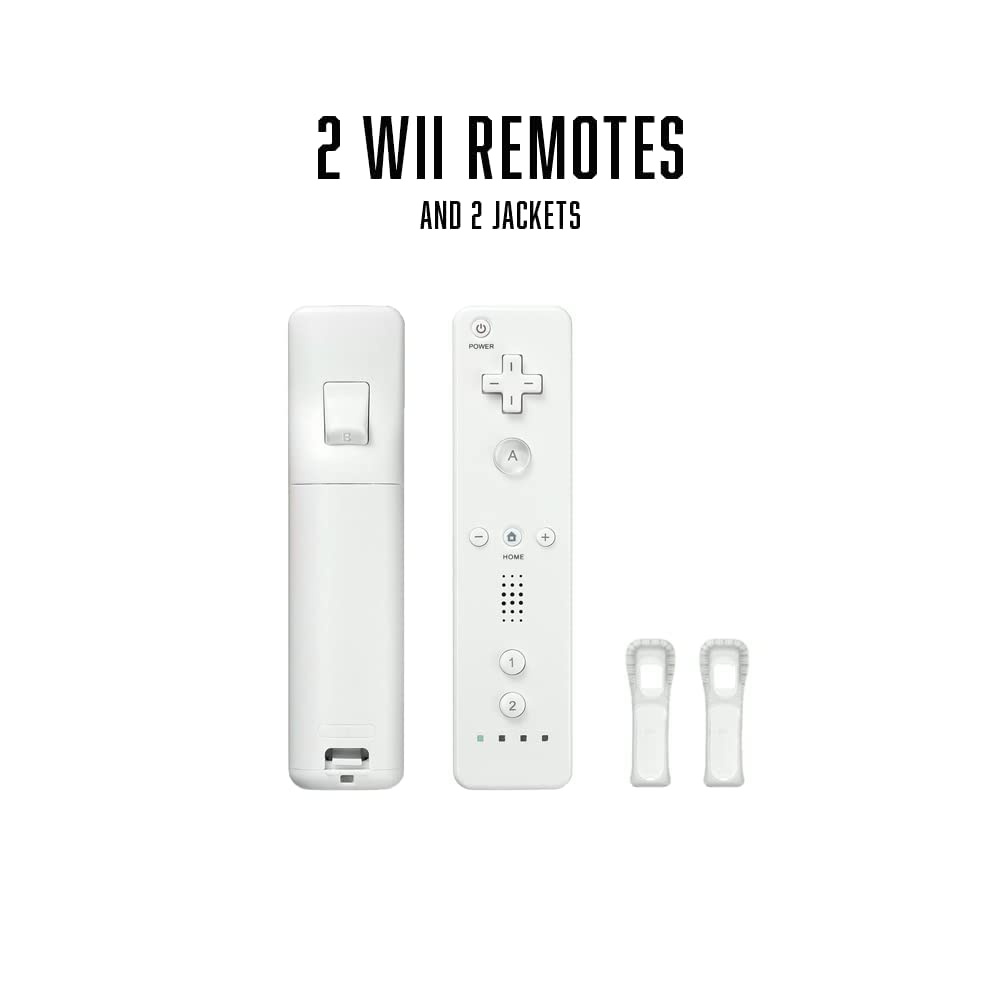 Refurbished Nintendo Wii Console - White Premium Bundle with Motion Controller & Nunchuk | Perfect for Family Game Nights & Home Entertainment