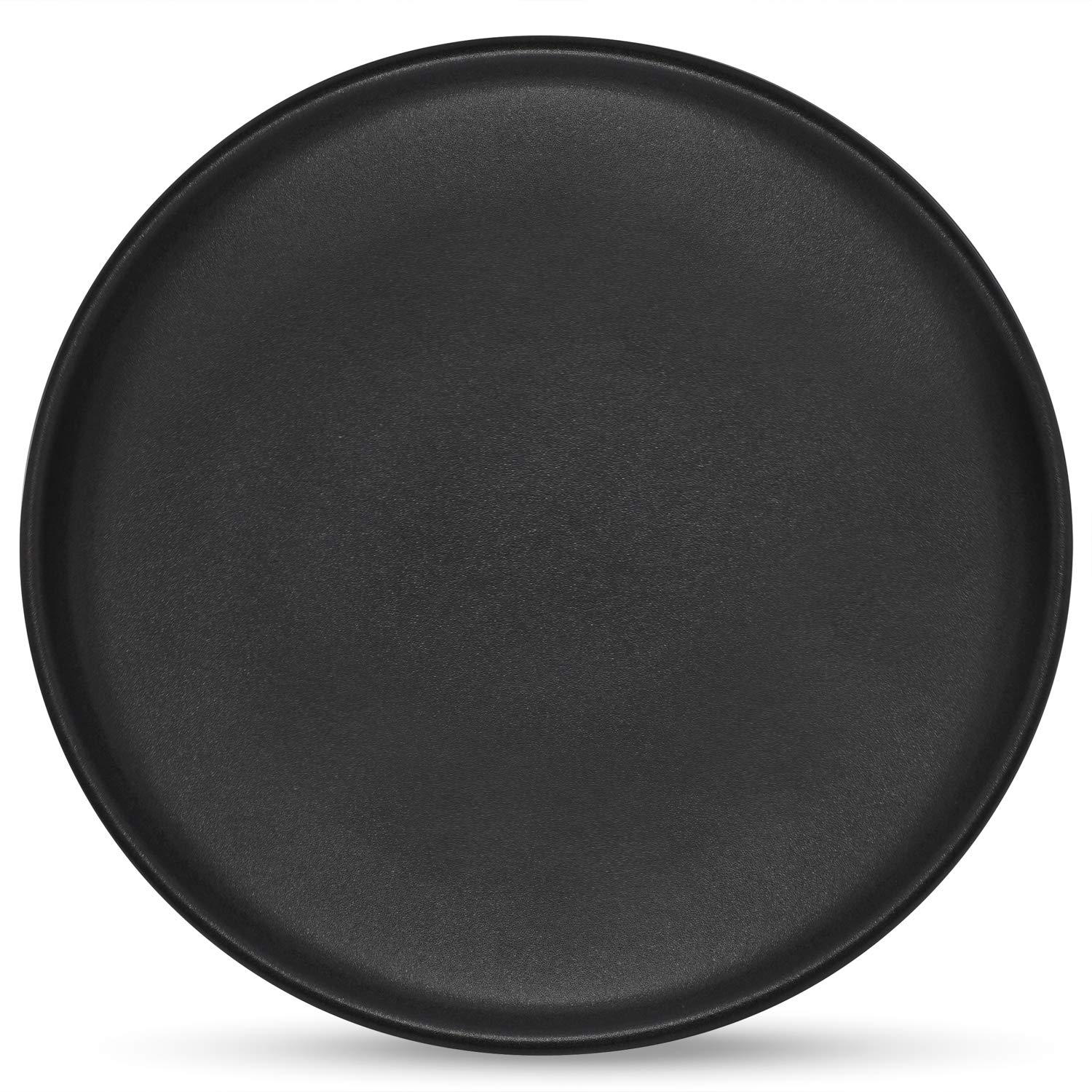 Premium Uno Stoneware Dinner Plates 8.6 Inch Set of 4 - Matte Granite Finish, Durable Ceramic Salad Plates in Assorted Colors - Perfect for Everyday Dining, Entertaining & Restaurant Use