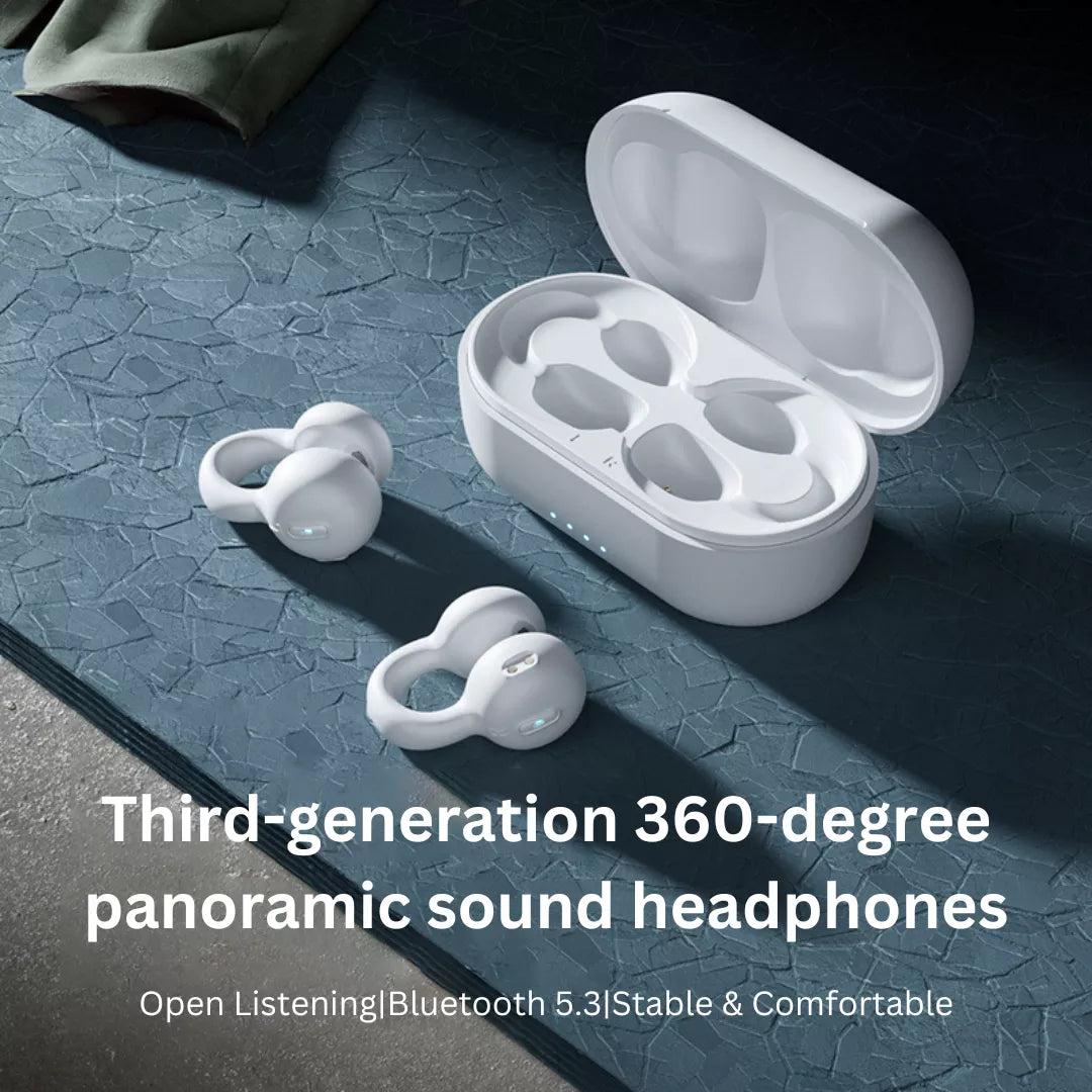 Sanag I20 Ear Clip Wireless Bluetooth Headphones with Air Conduction Technology - Perfect for Running, Cycling, and Outdoor Sports
