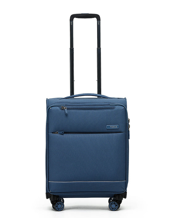 Tosca SO LITE AIR5055 55cm Lightweight Cabin Spinner Luggage - Blue | Perfect for Air Travel & Weekend Getaways