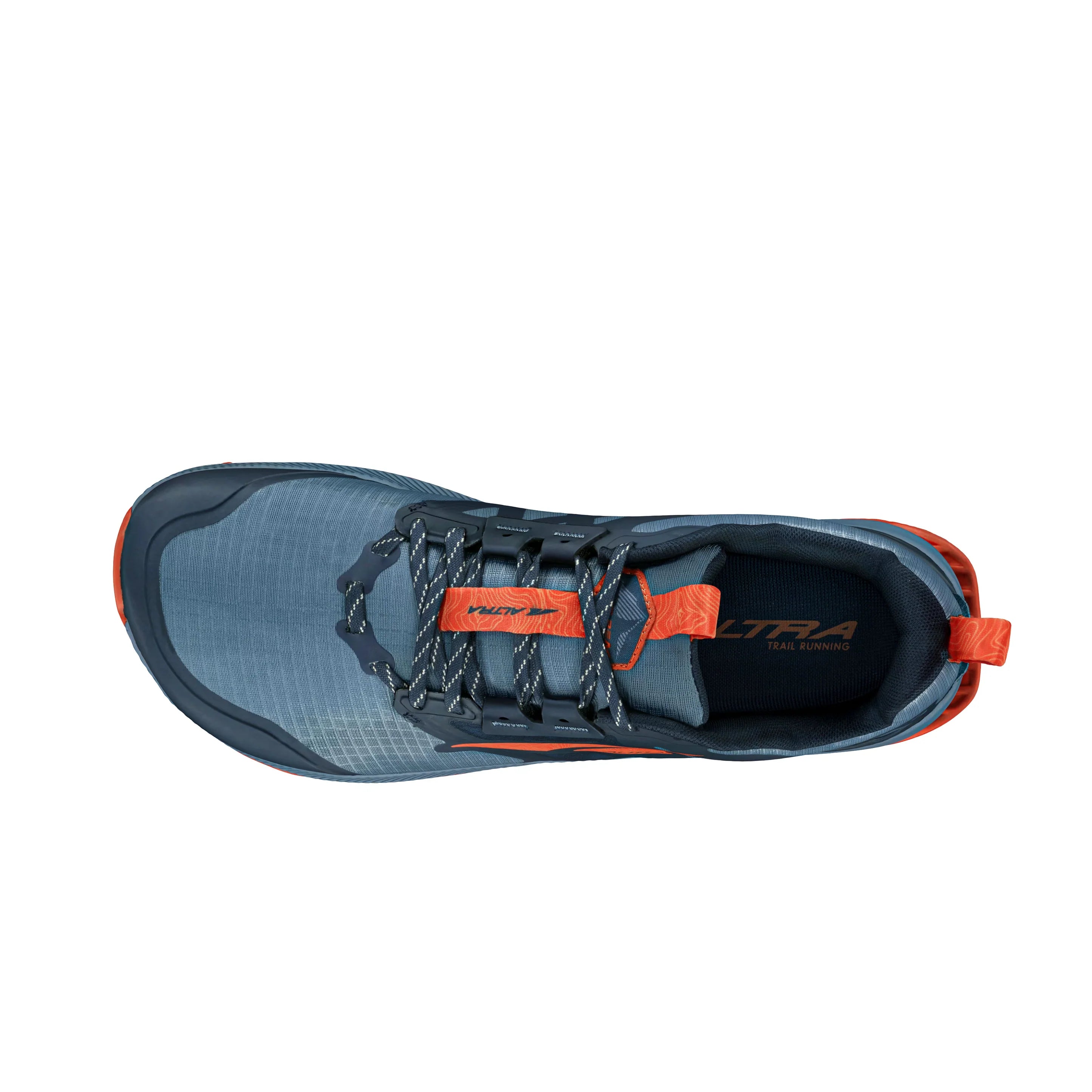 Altra Lone Peak 8 Trail Running Shoes for Men - Lightweight Hiking & Outdoor Adventure Footwear - Blue/Orange Color - Perfect for Trail Running, Hiking & Backpacking