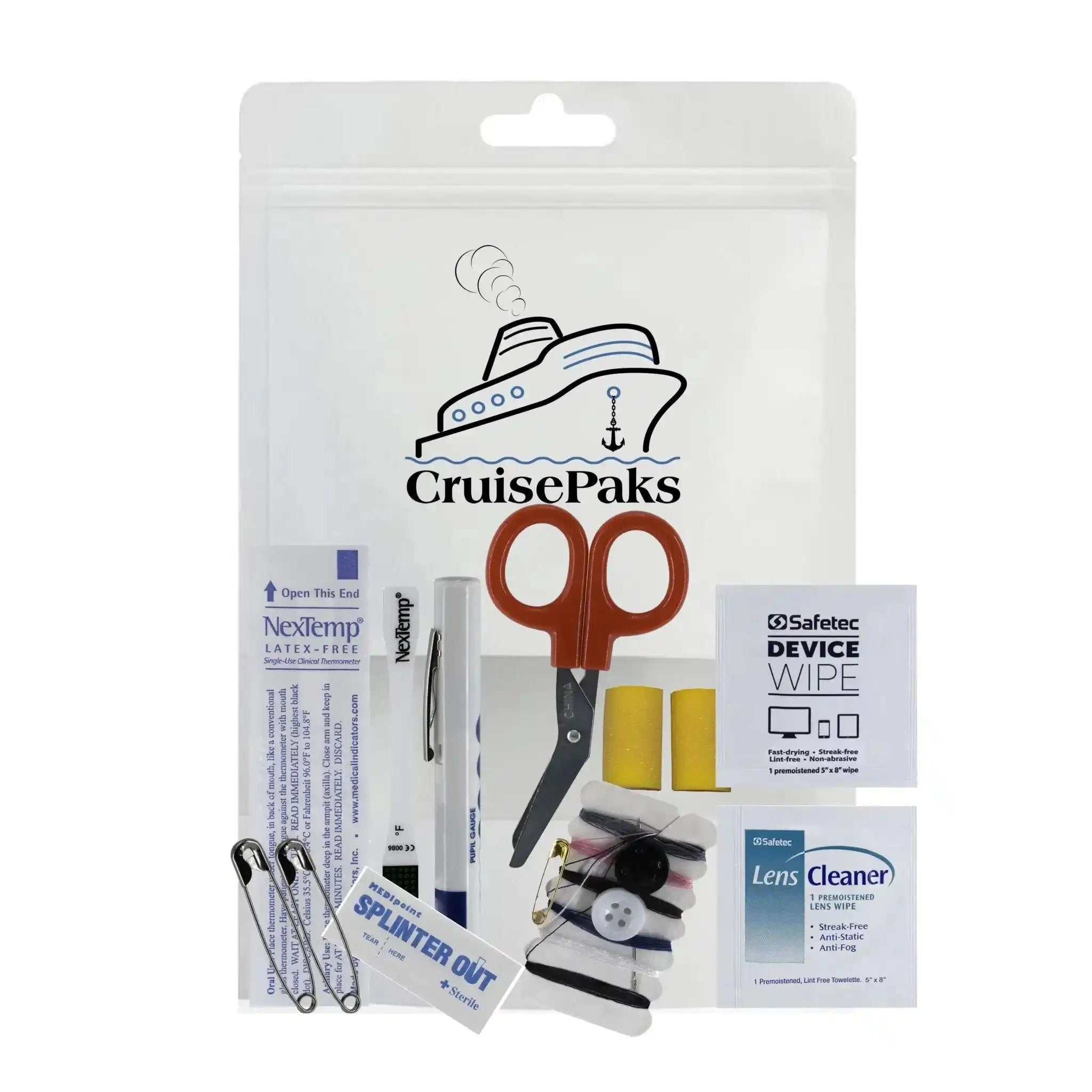 Cruise Essentials Refill Kit - Travel-Sized Ointments, Medications & First Aid Supplies | Perfect for Vacations, Road Trips & Emergency Preparedness