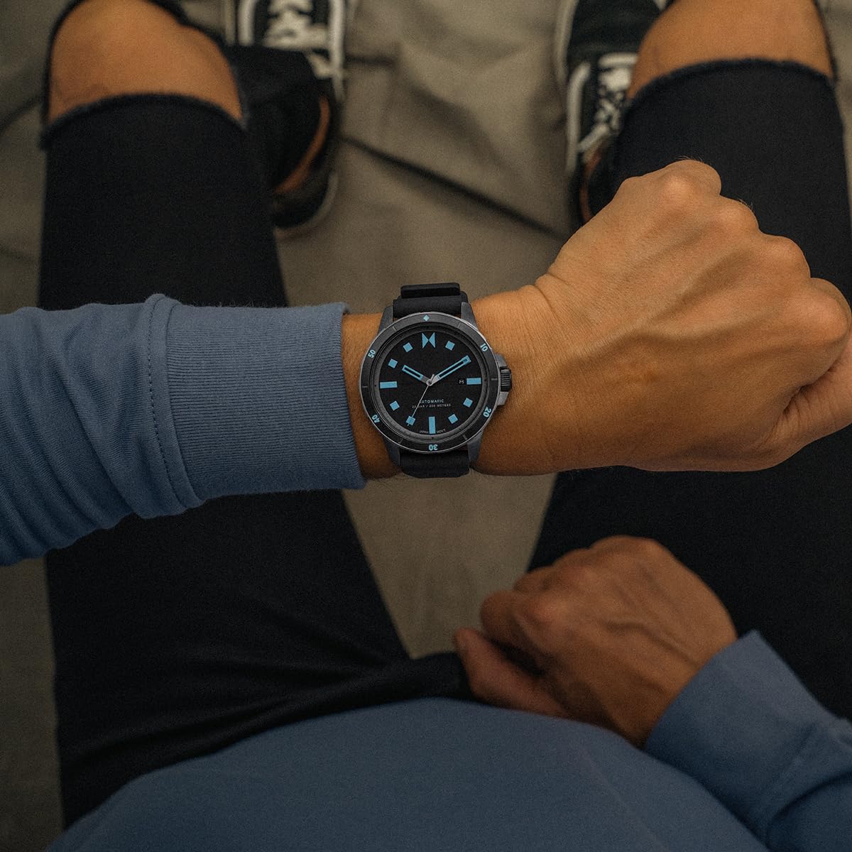 MVMT Men's Minimalist Sport Automatic Watch - Waterproof, Stainless Steel, Casual & Dress Wear for Everyday, Work & Outdoor Activities