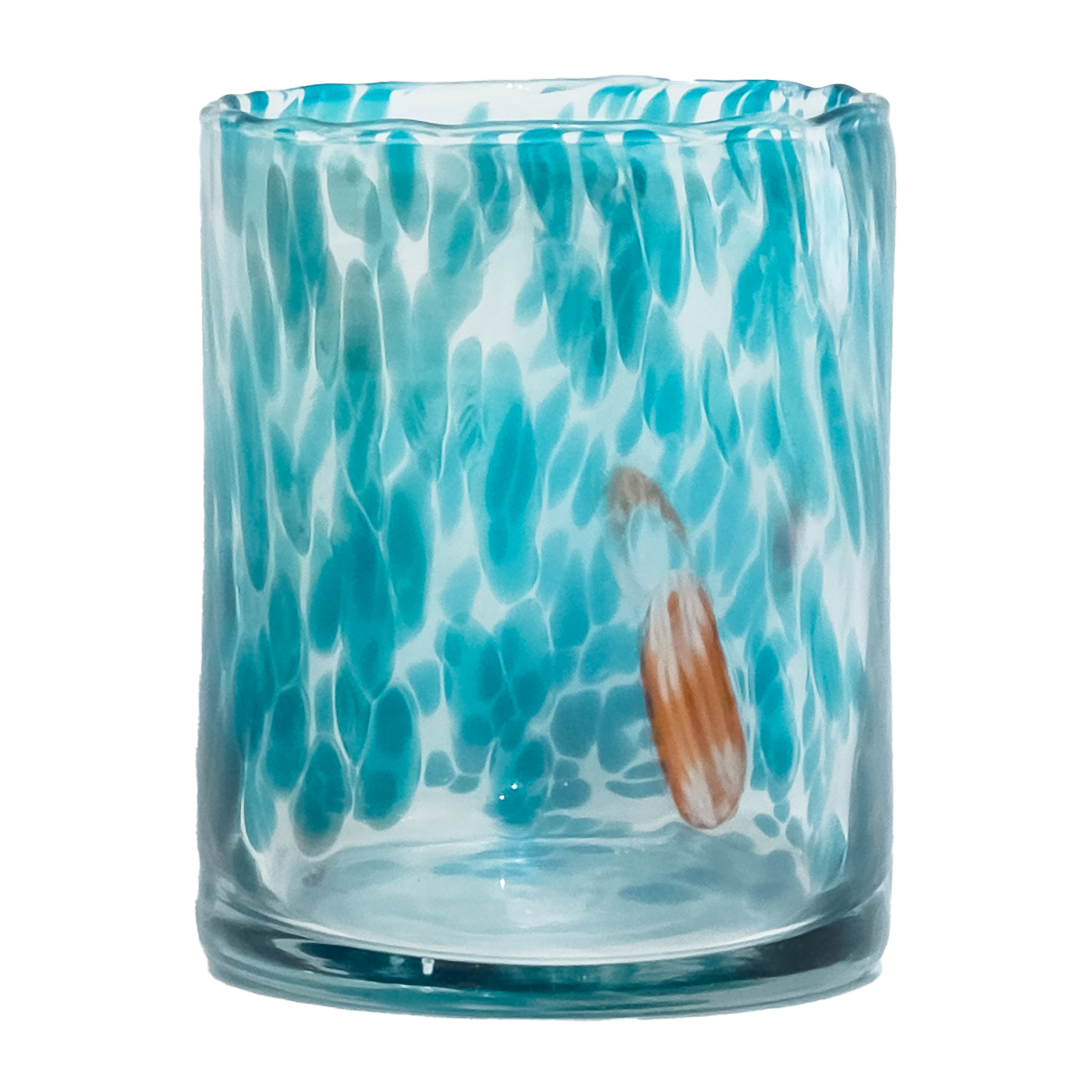 Authentic Murano Glass Teal Vase - Handcrafted Italian Art for Home Decor & Gift Giving - Perfect for Living Room, Dining Table, or Wedding Centerpiece