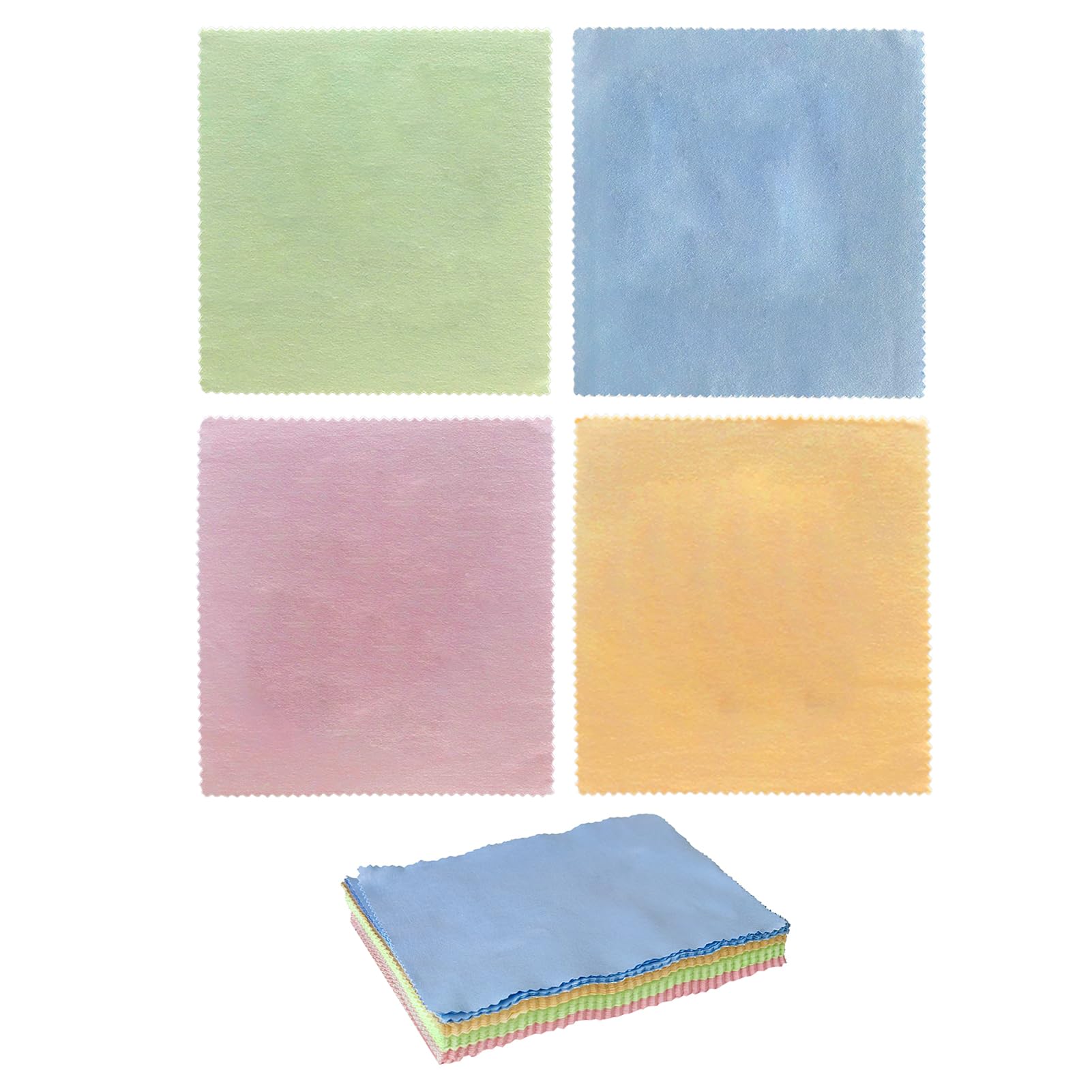 Joynine 20-Pack Microfiber Cleaning Cloths (18x14.5cm) - Premium Lens & Screen Cleaner for Glasses, Phones, Cameras & Electronics - Perfect for Home, Office & Travel Use