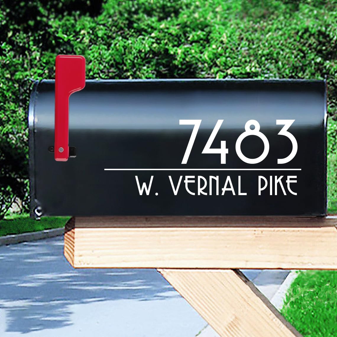 Custom Reflective Vinyl Mailbox Numbers & Street Address Signs - White, Gold, Black - Modern House Numbers for Outdoor Mailboxes | Perfect for Home, Apartment & Business Mailbox Identification