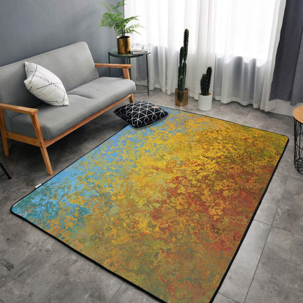Modern Non-Slip Abstract Area Rug 5'3