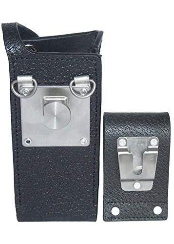 Motorola MOTOTRBO XPR 7580 Two Way Radio Leather Carry Case with Swivel Belt Loop - Full Display Protection for Construction, Security & Outdoor Work
